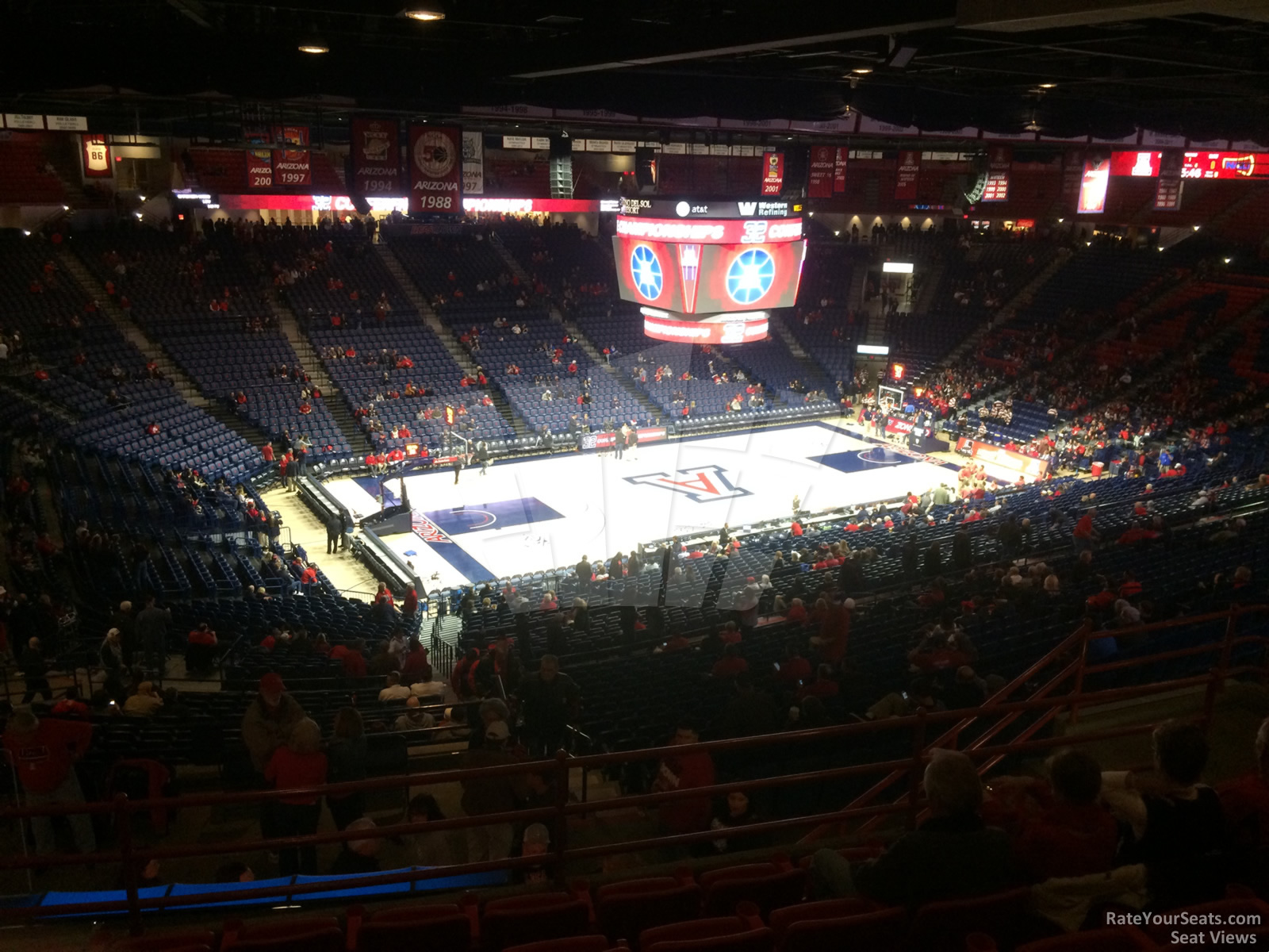 section 102, row 41 seat view  - mckale center
