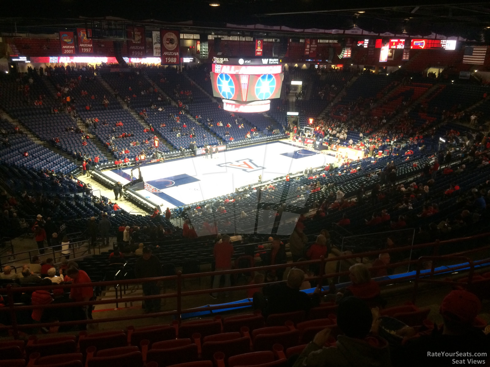 section 103, row 41 seat view  - mckale center