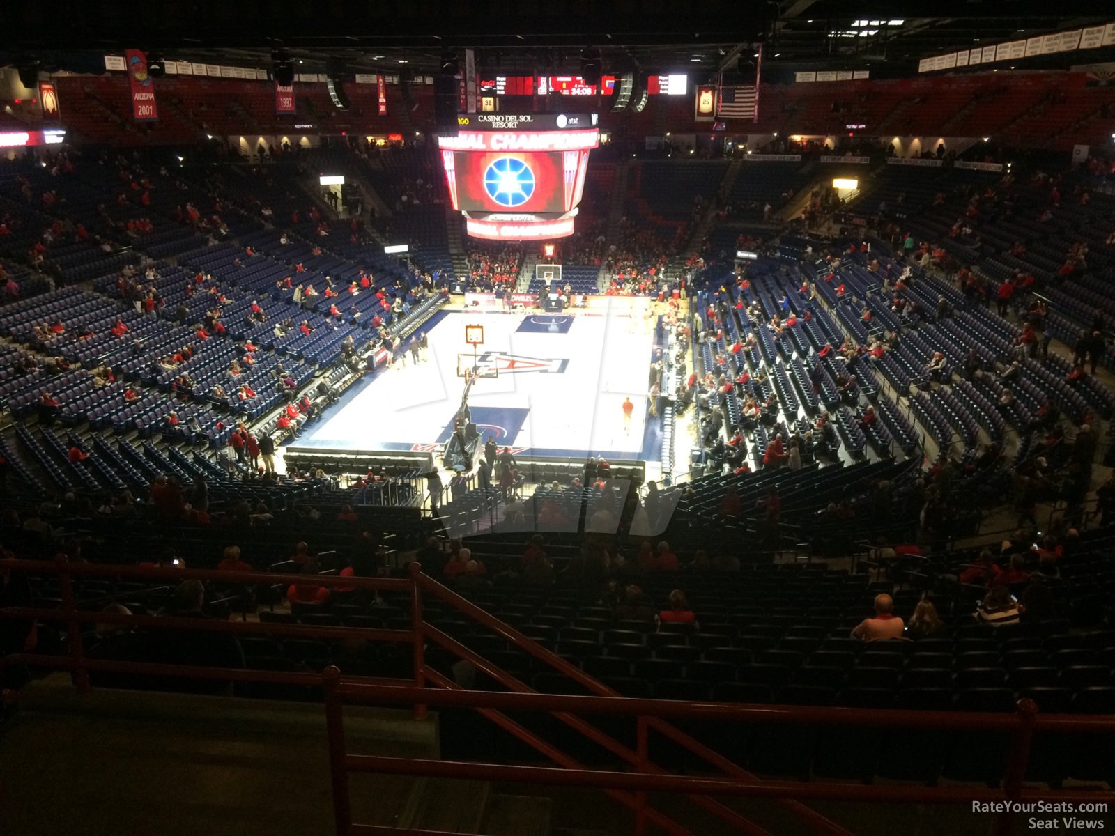 section 107, row 41 seat view  - mckale center