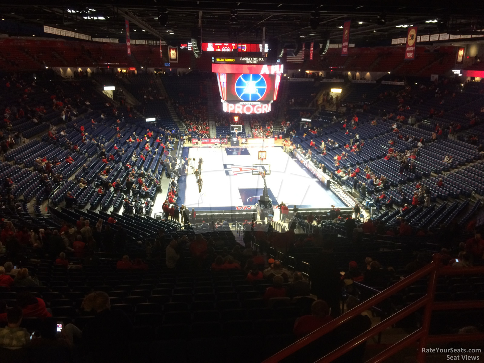 section 109, row 41 seat view  - mckale center