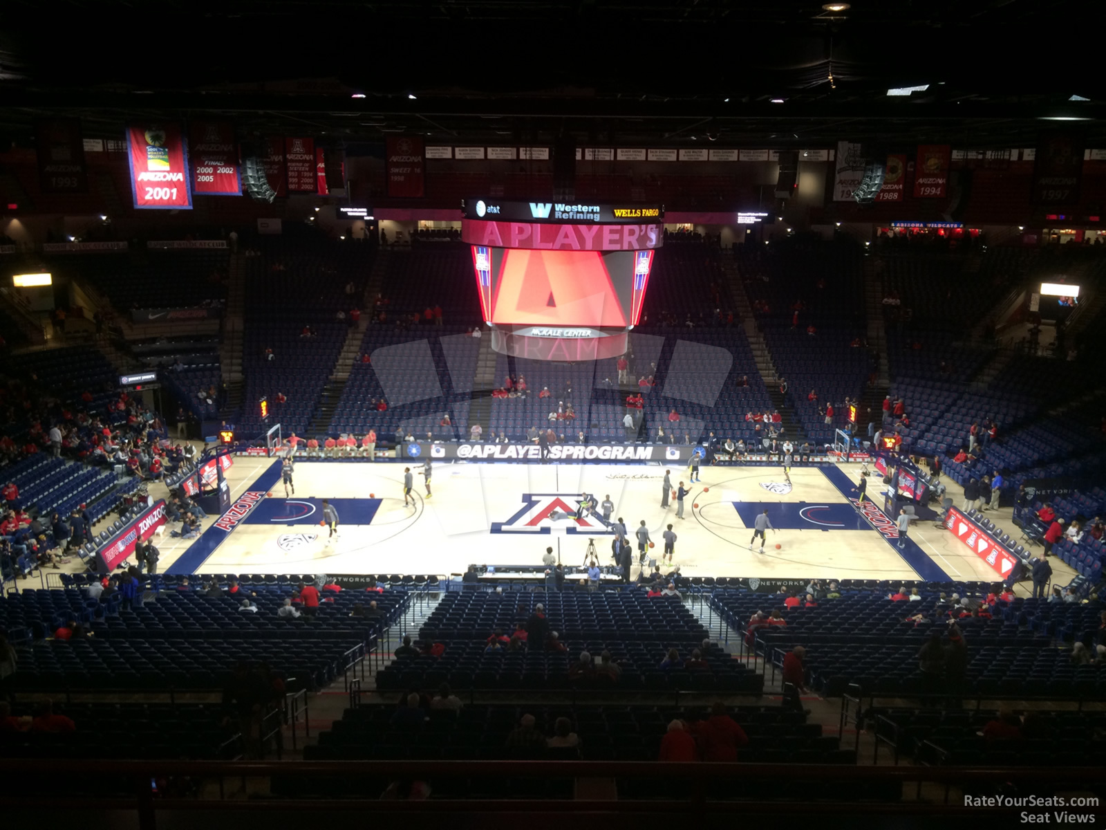 section 115b, row 35 seat view  - mckale center