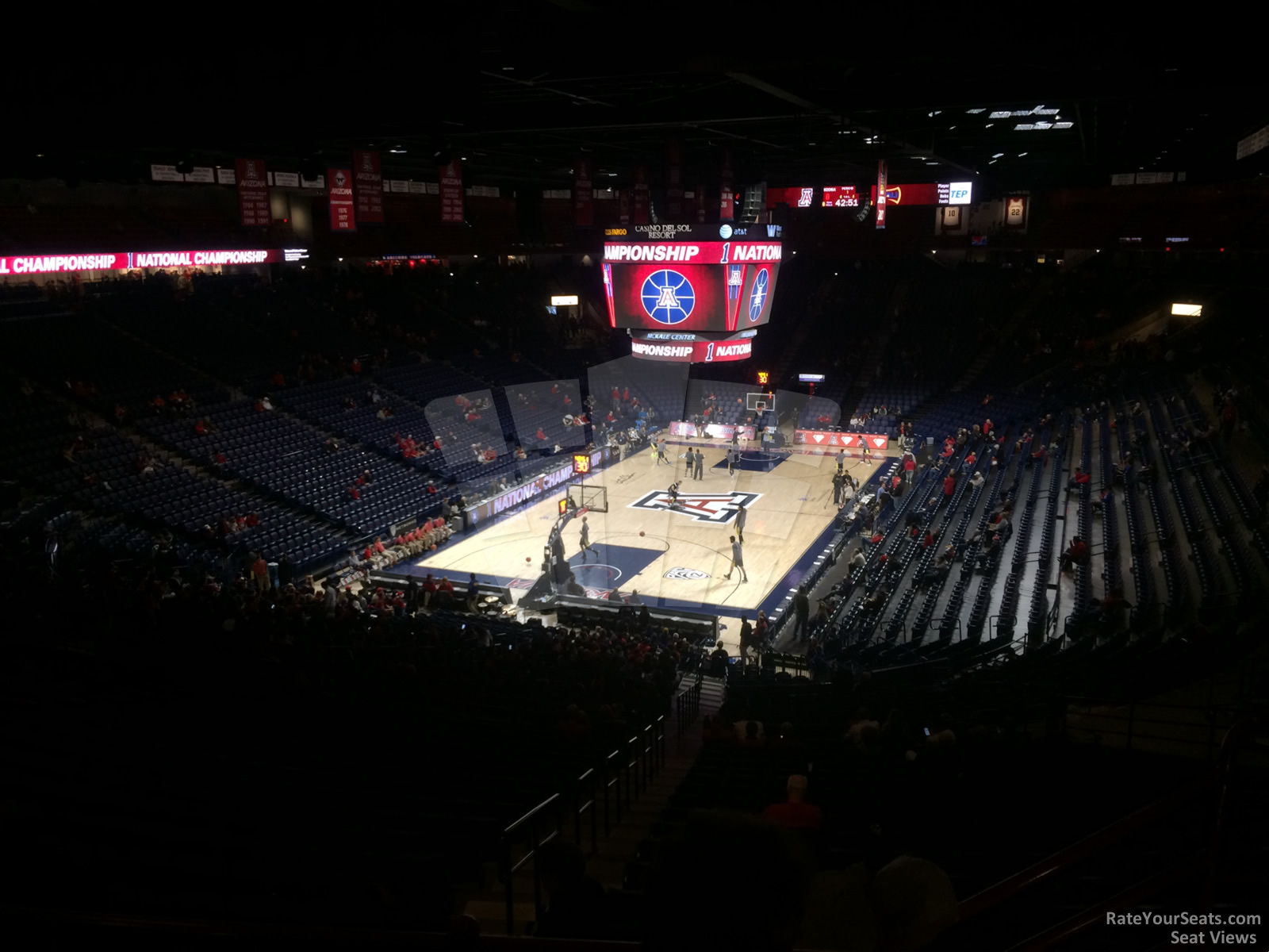 section 119, row 35 seat view  - mckale center