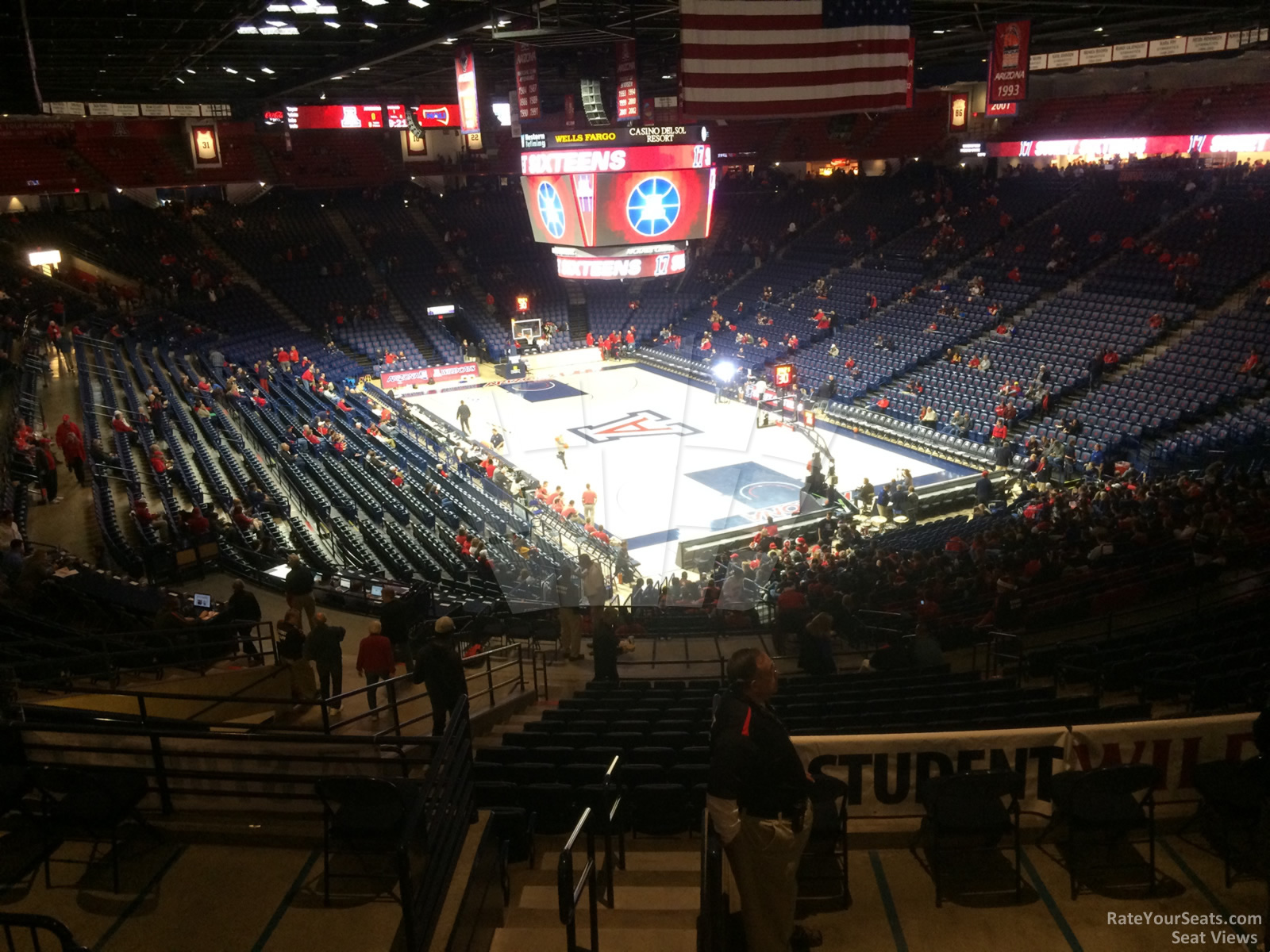 section 124, row 35 seat view  - mckale center