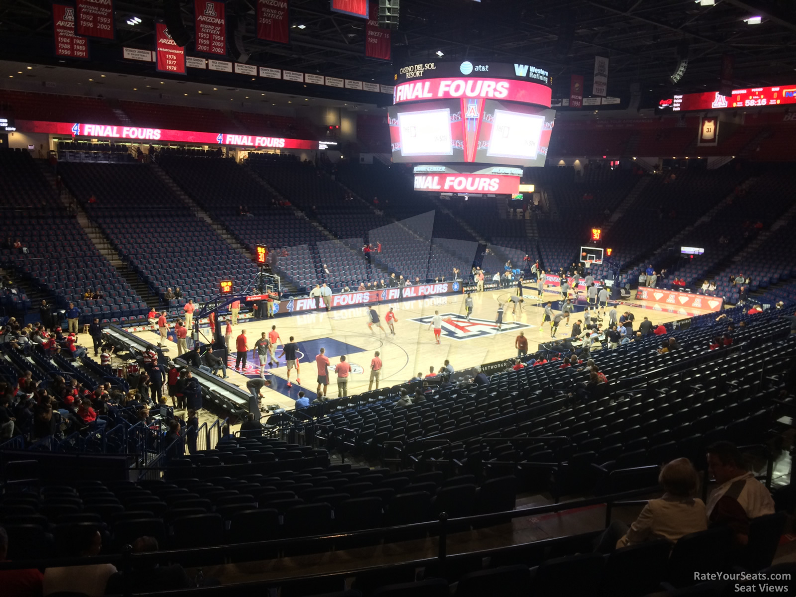 section 18, row 23 seat view  - mckale center