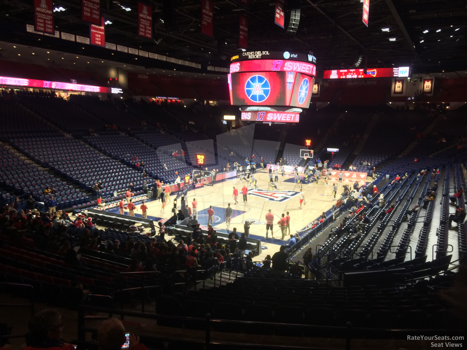 section 19, row 23 seat view  - mckale center