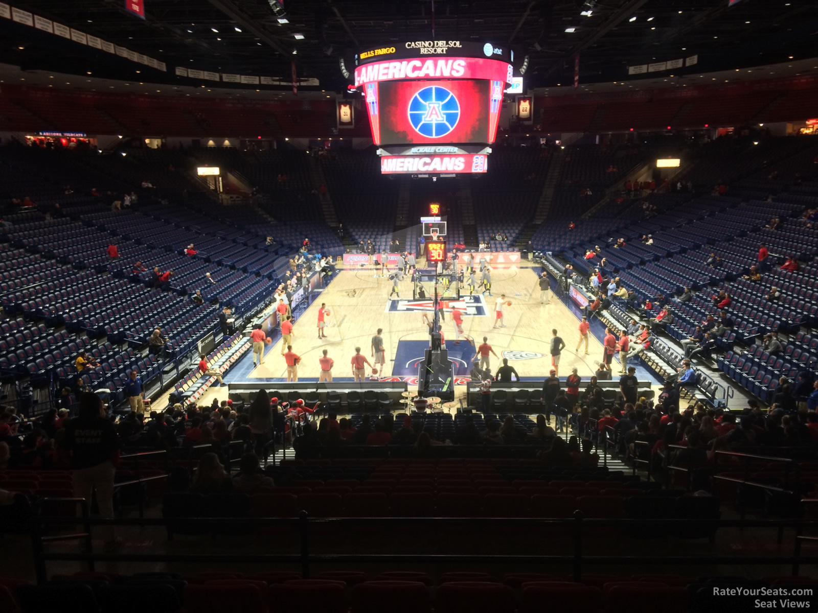 section 21, row 23 seat view  - mckale center