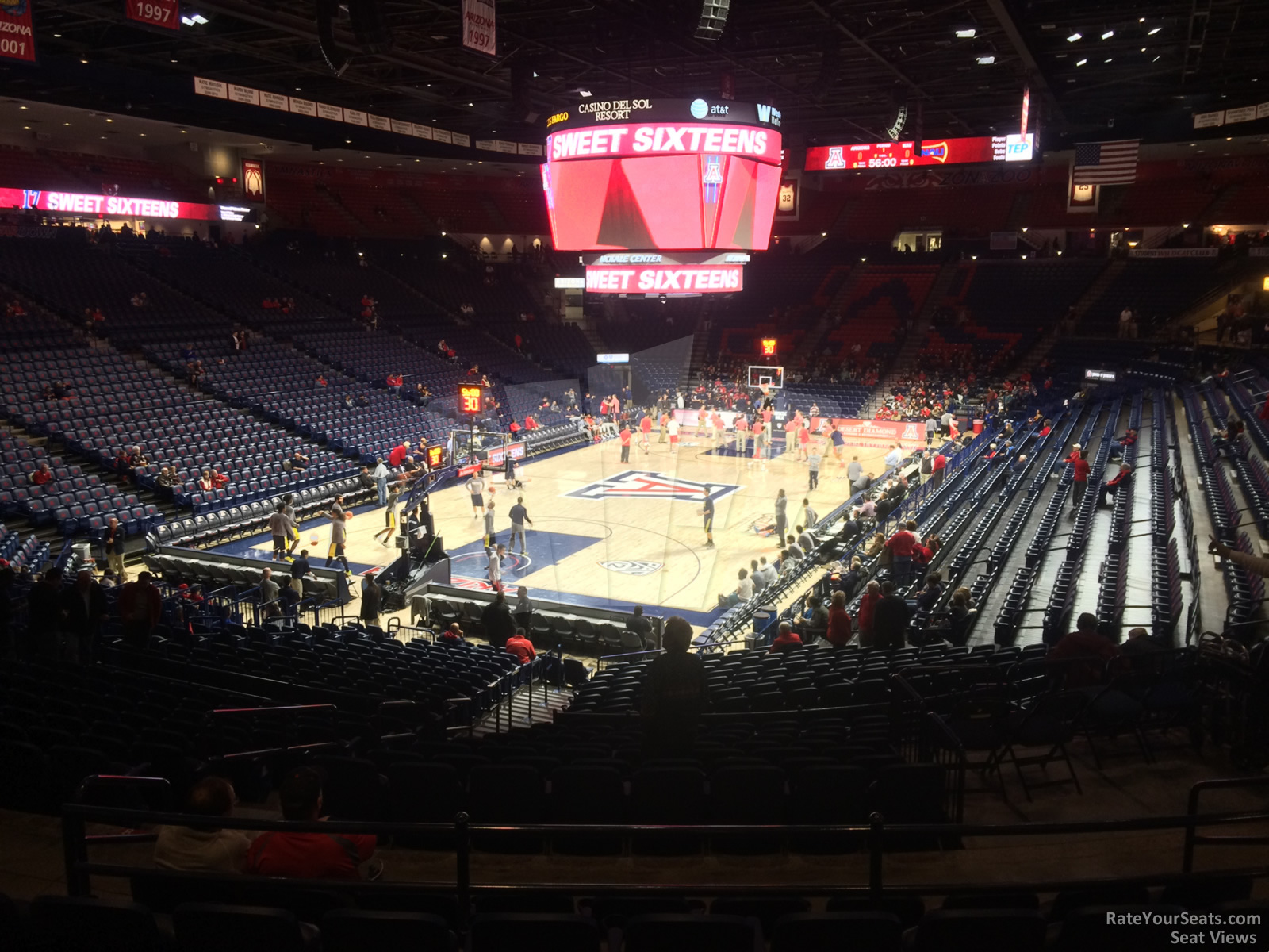 section 7, row 23 seat view  - mckale center