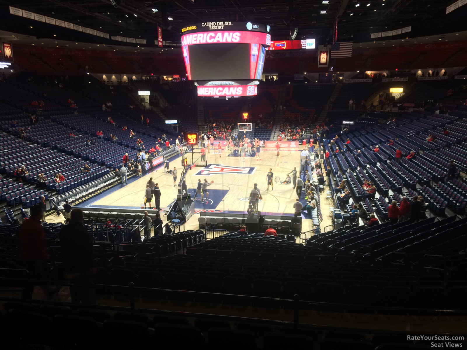 section 8, row 23 seat view  - mckale center