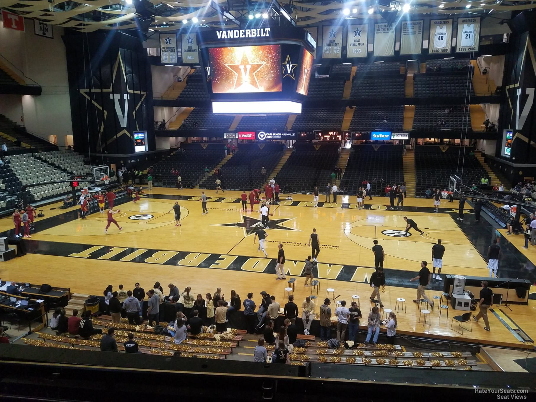 section 2h, row 3 seat view  - memorial gymnasium