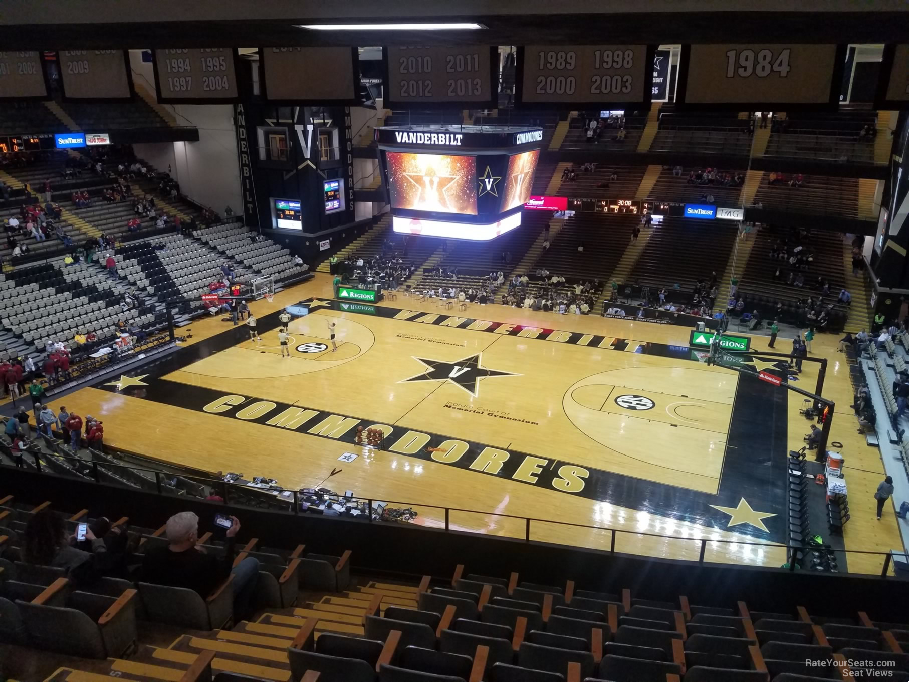 section 3a, row 7 seat view  - memorial gymnasium