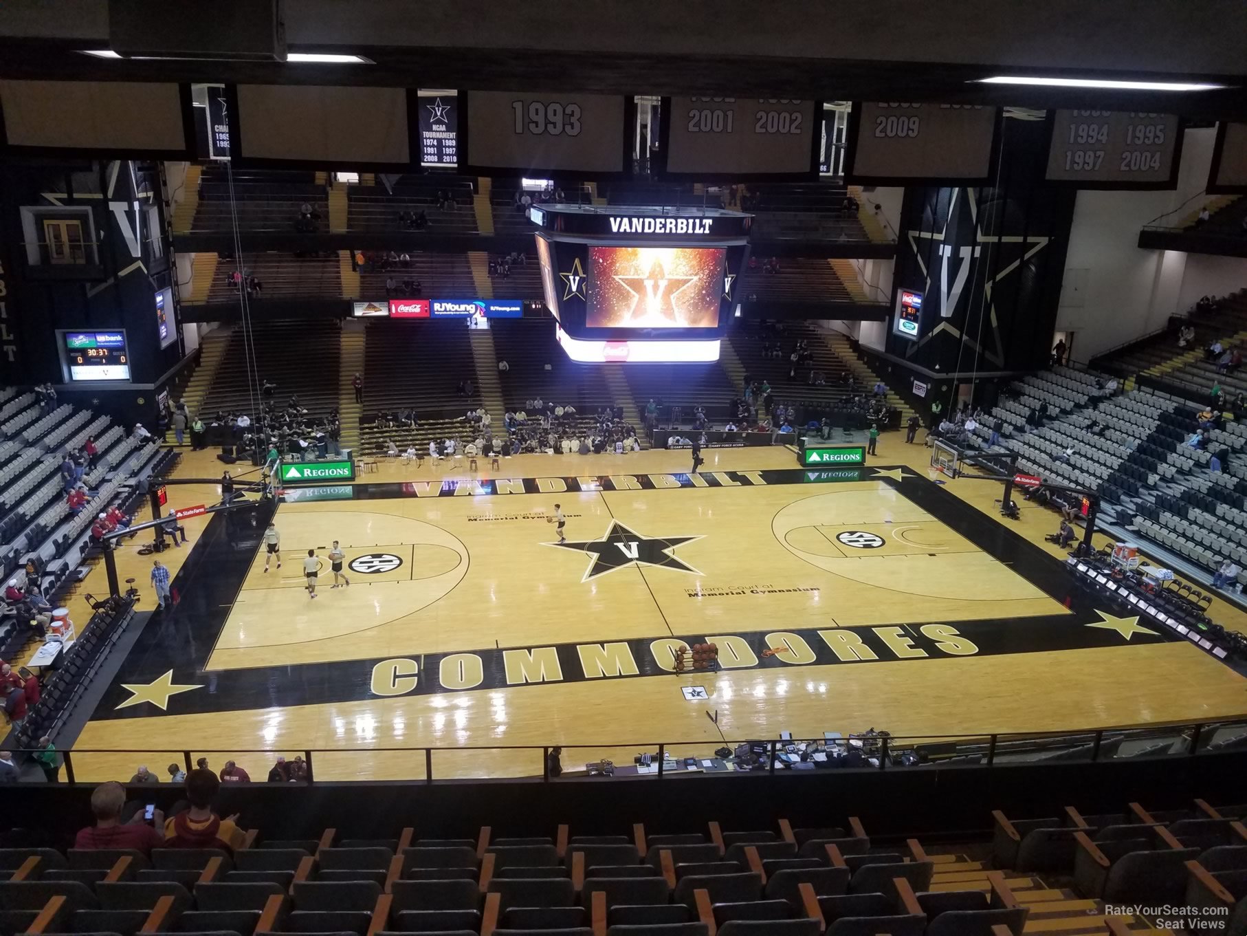 section 3d, row 7 seat view  - memorial gymnasium
