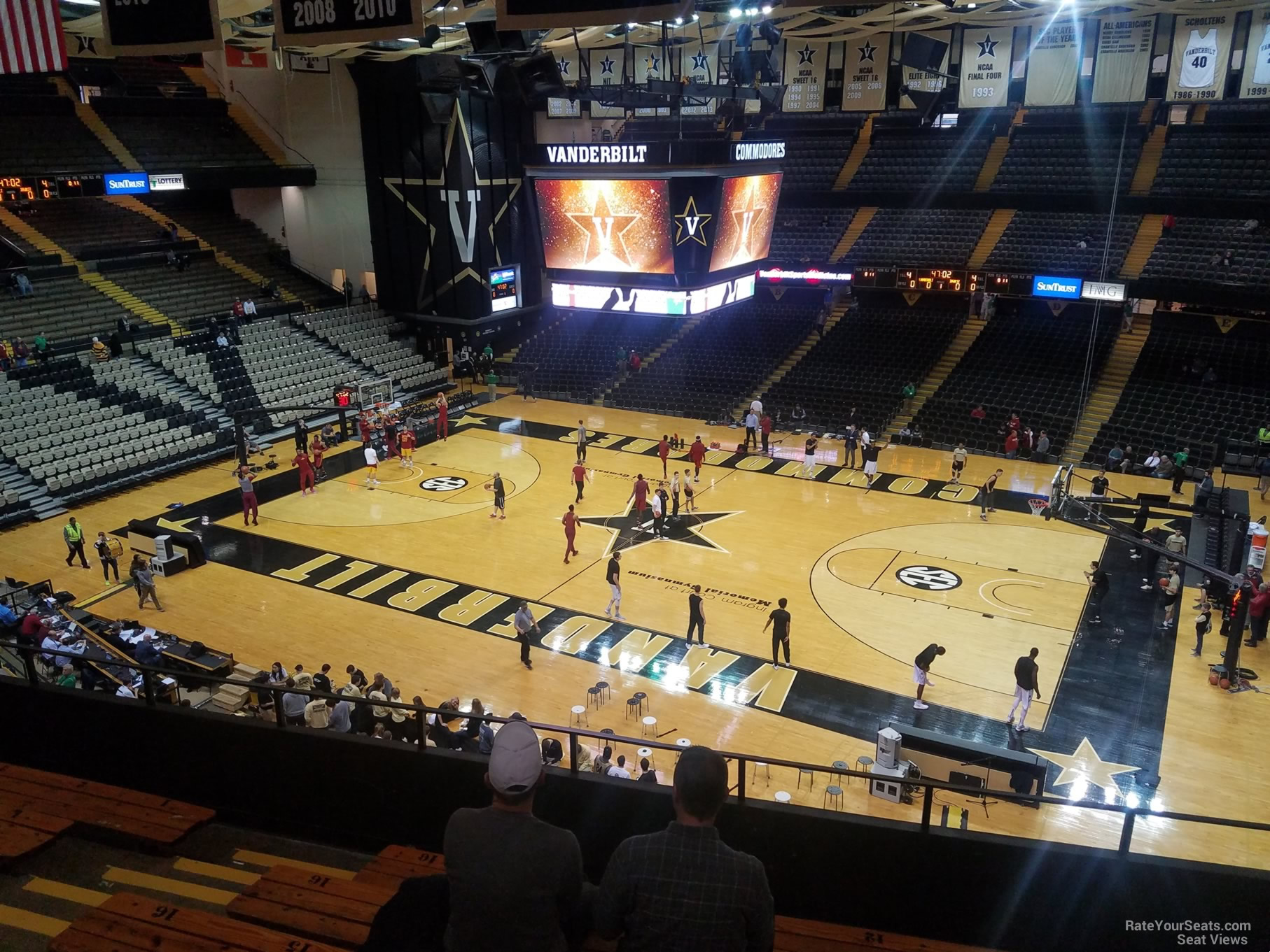 section 3g, row 7 seat view  - memorial gymnasium