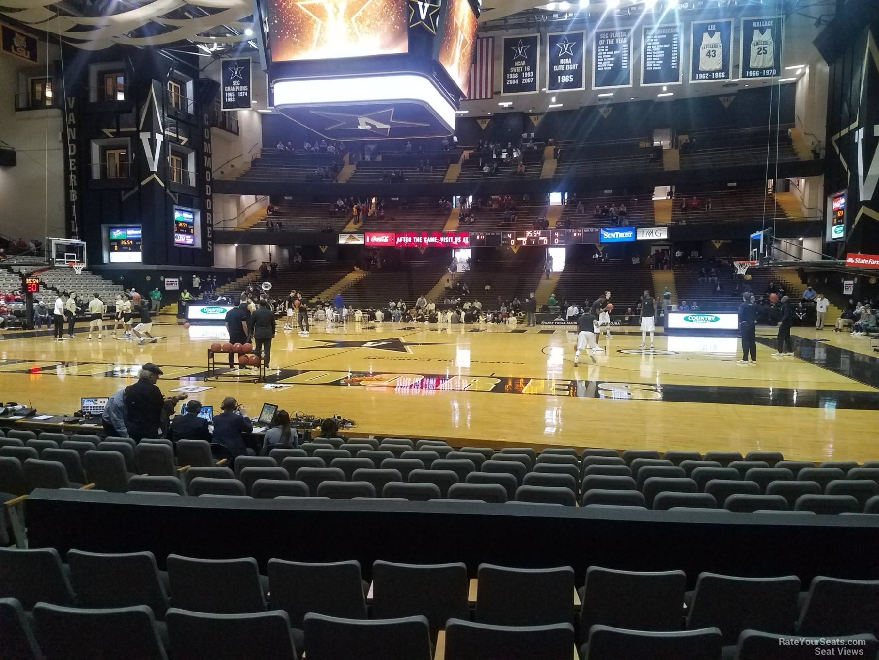 section b, row 13 seat view  - memorial gymnasium