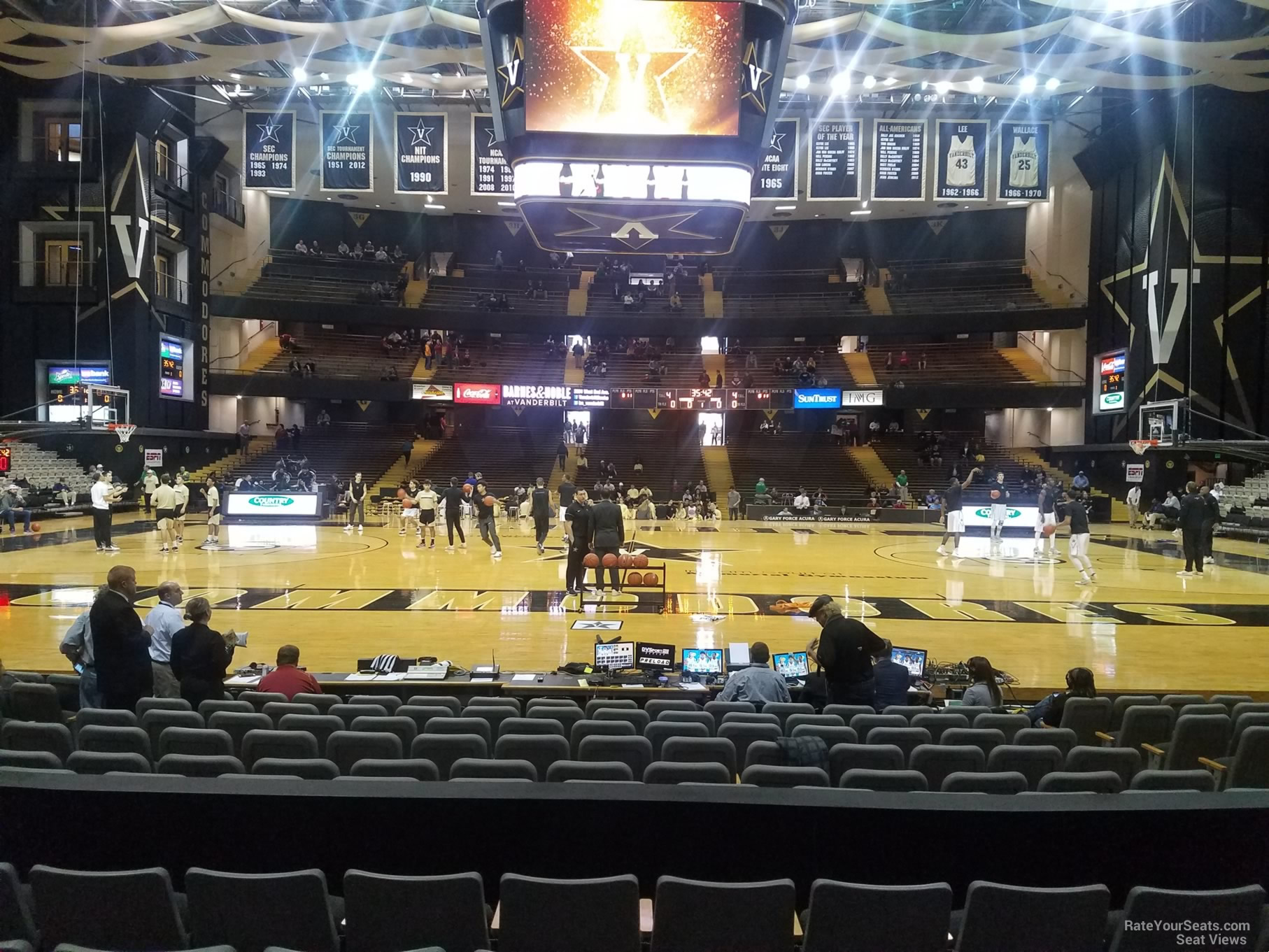 section c, row 13 seat view  - memorial gymnasium