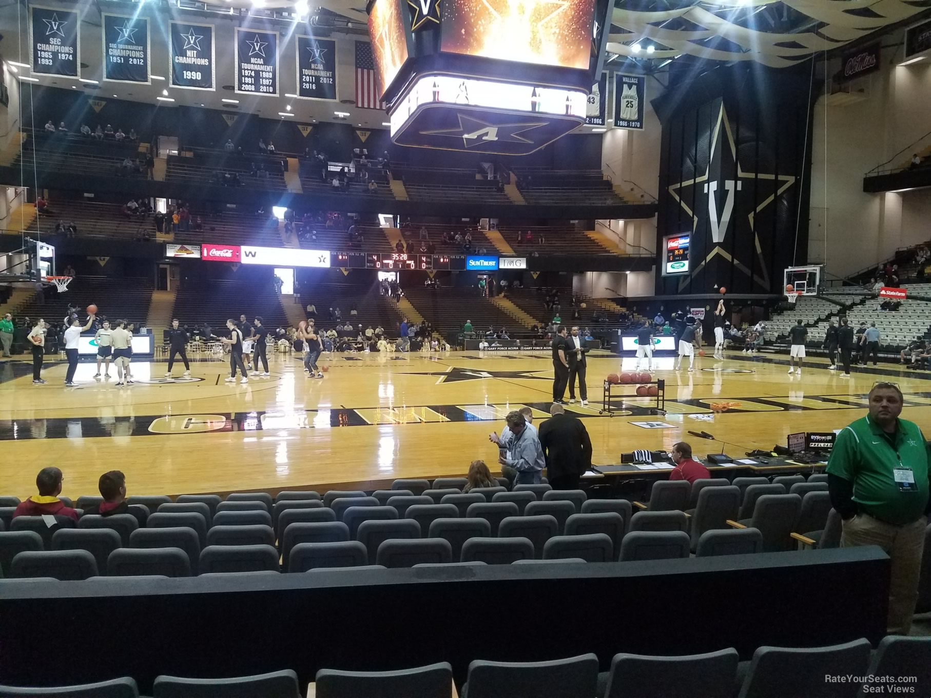 section d, row 13 seat view  - memorial gymnasium