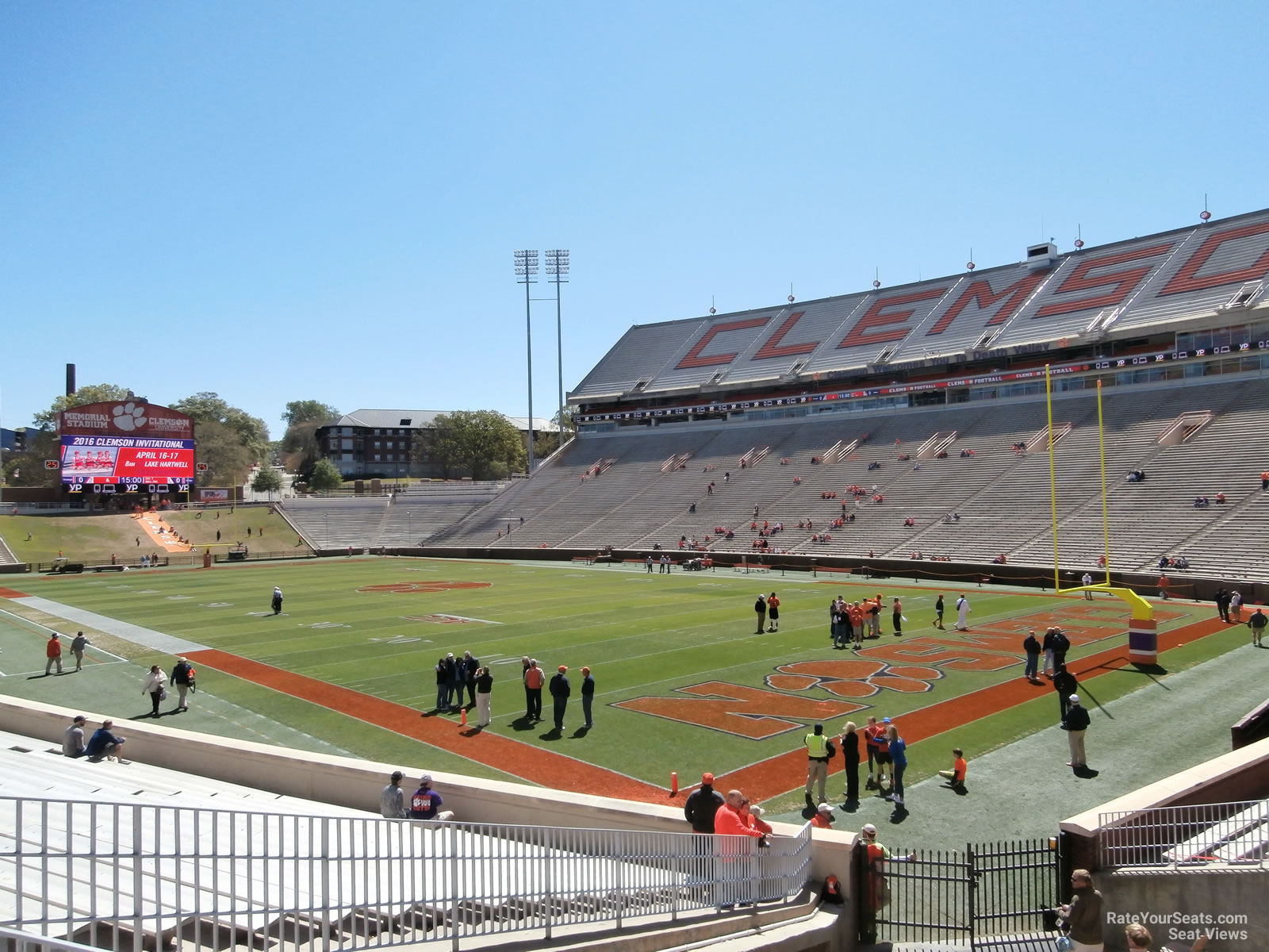 Clemson Memorial Stadium Seating Chart With Seat Numbers Two Birds Home
