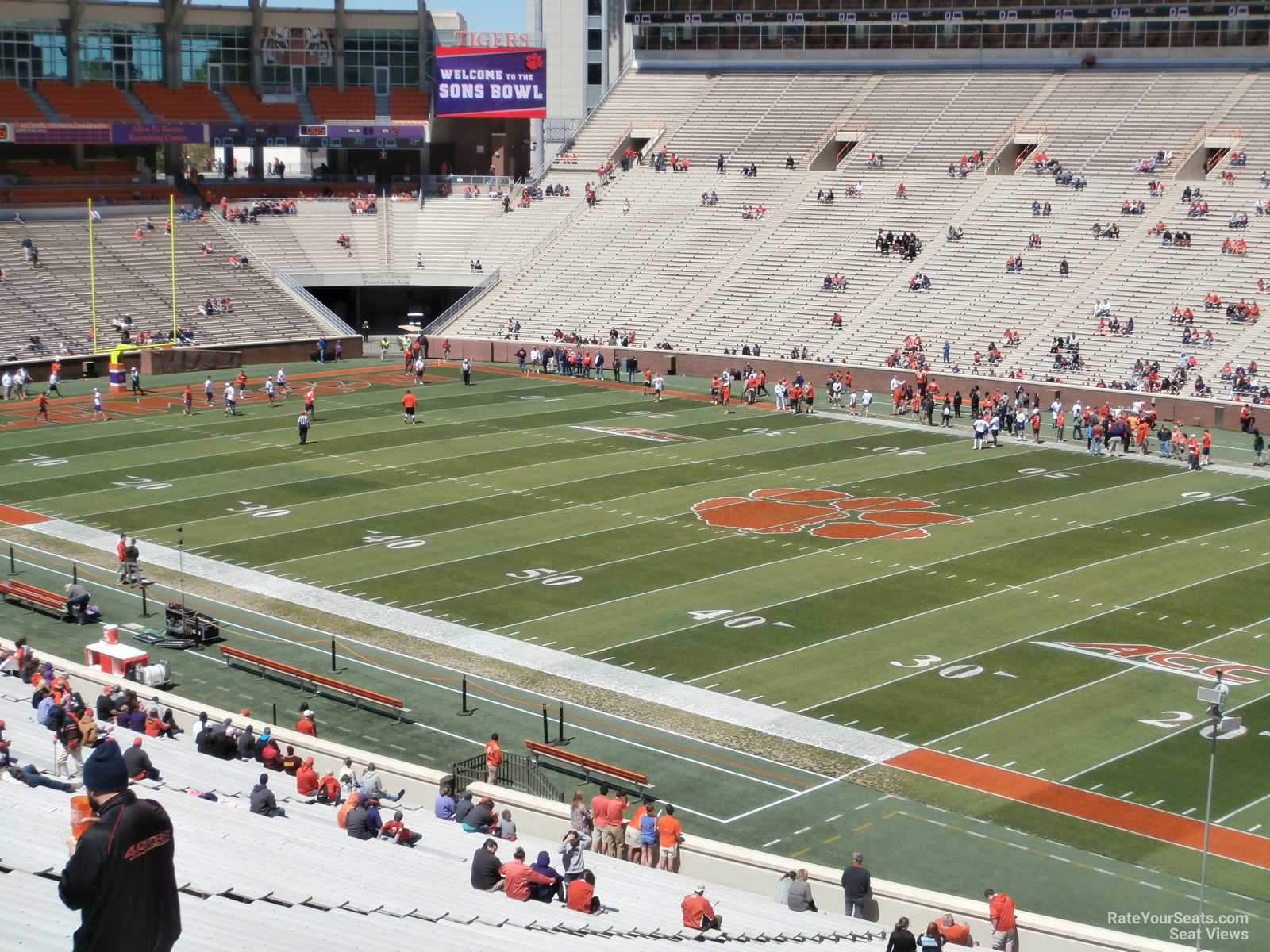 Clemson Memorial Stadium Seating Chart With Rows