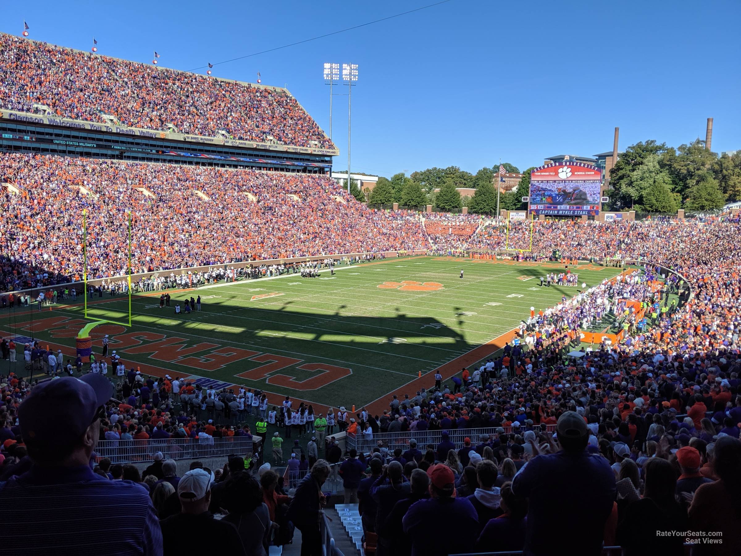 Memorial Stadium Clemson Section J Rateyourseatscom