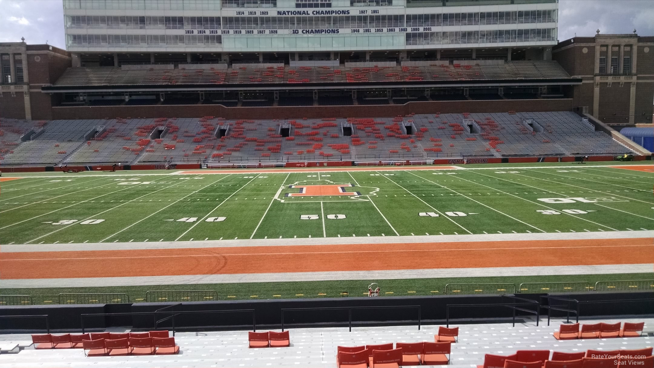 Memorial Stadium Champaign Seating Chart With Rows
