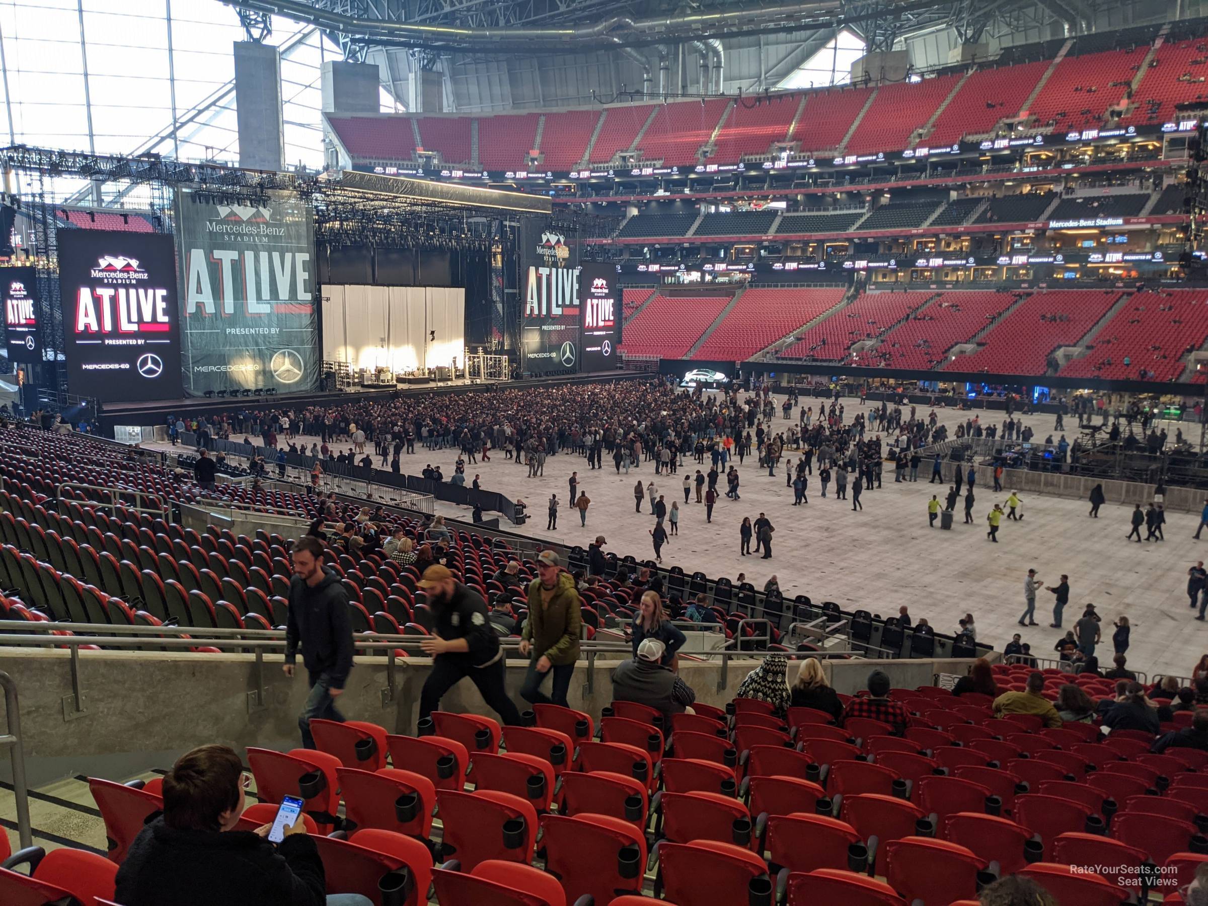 section 125, row 26 seat view  for concert - mercedes-benz stadium
