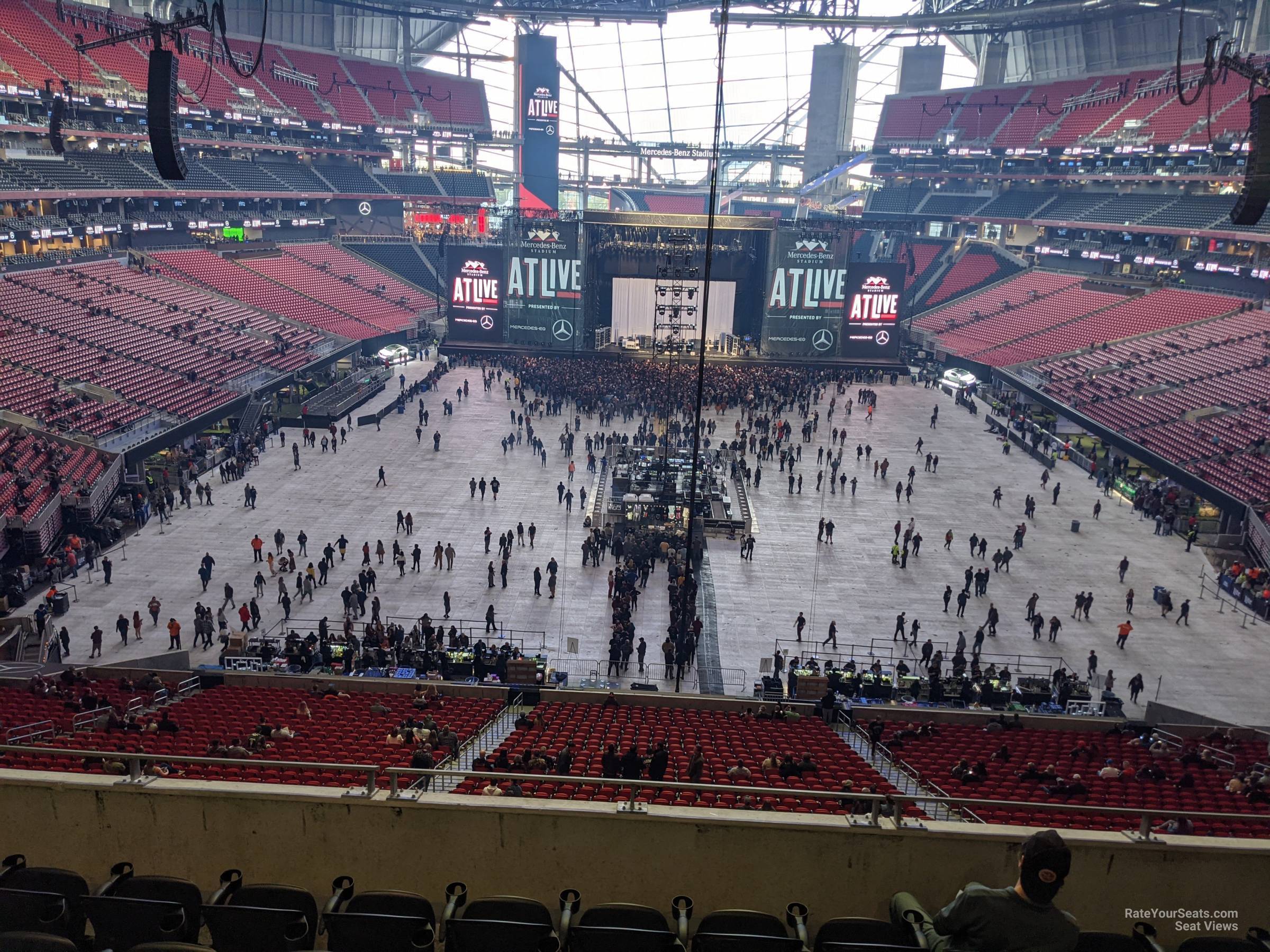 section 224, row 5 seat view  for concert - mercedes-benz stadium