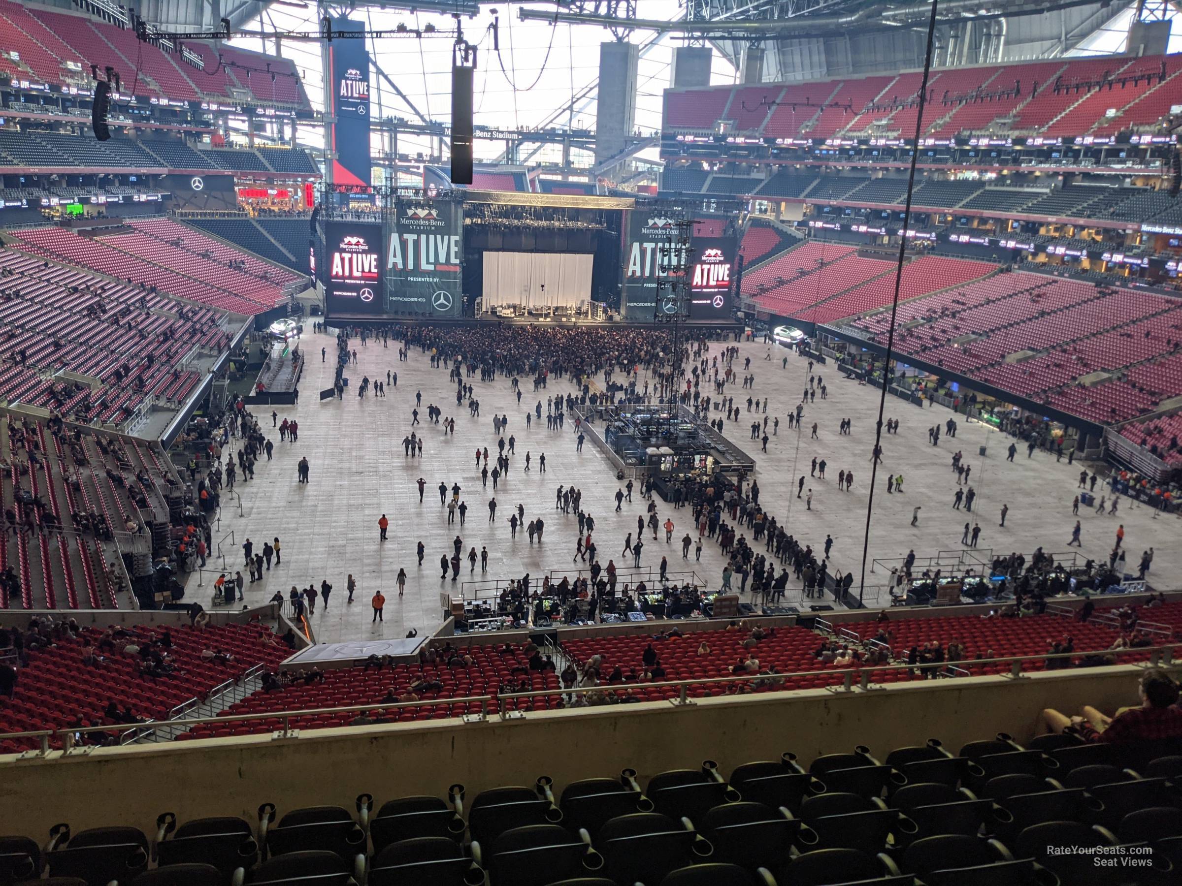 section 226, row 5 seat view  for concert - mercedes-benz stadium