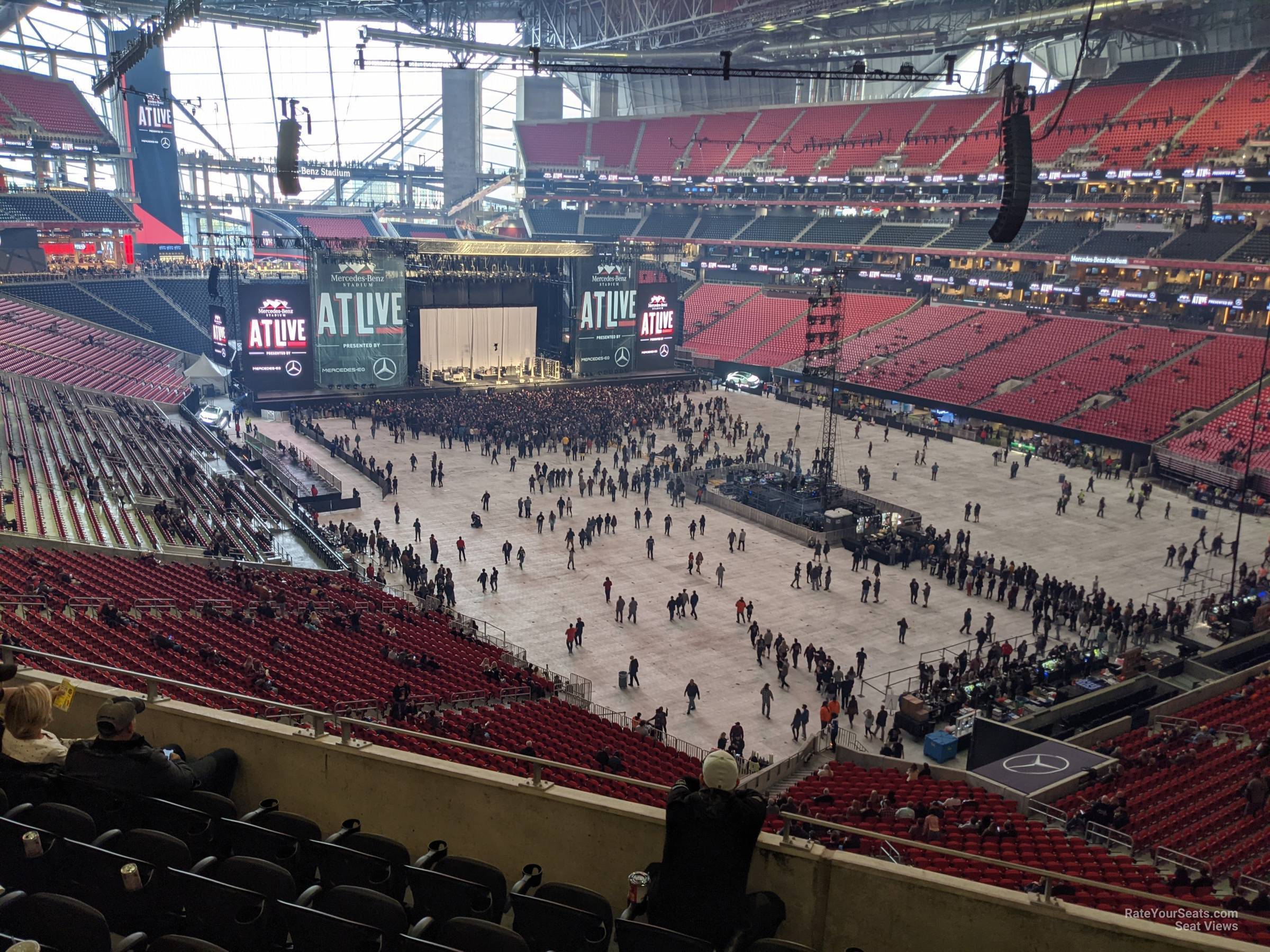 section 229, row 5 seat view  for concert - mercedes-benz stadium