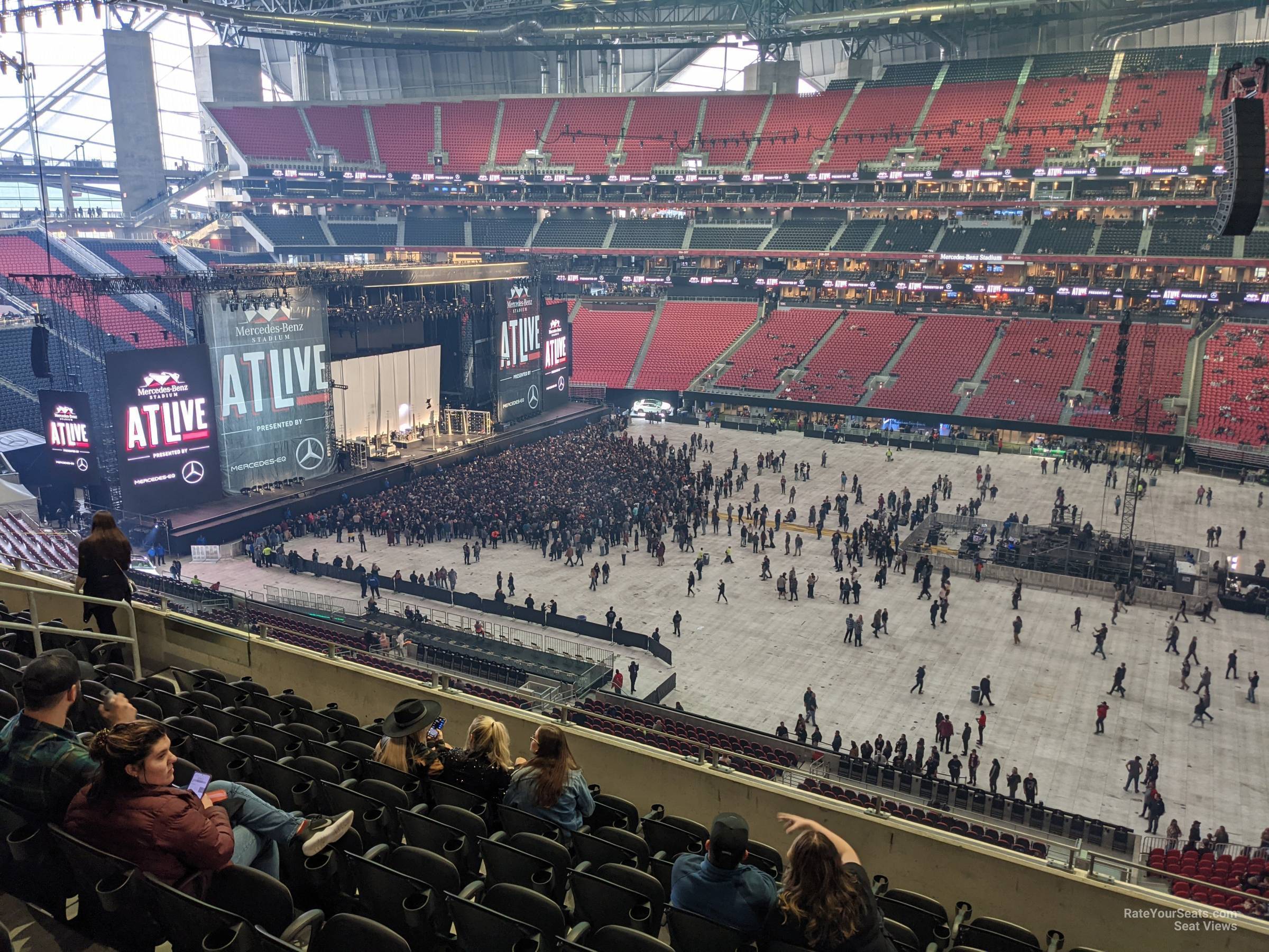 section 234, row 5 seat view  for concert - mercedes-benz stadium