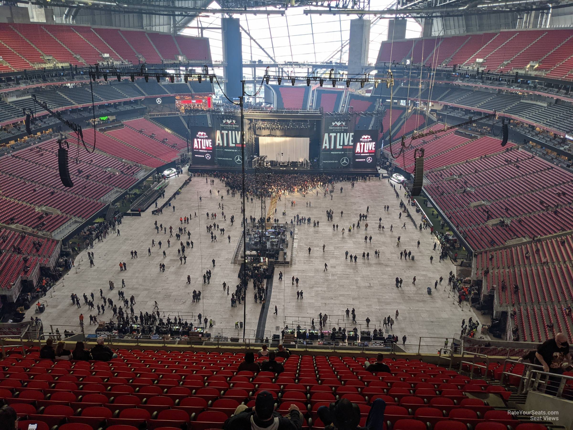 section 325, row 18 seat view  for concert - mercedes-benz stadium