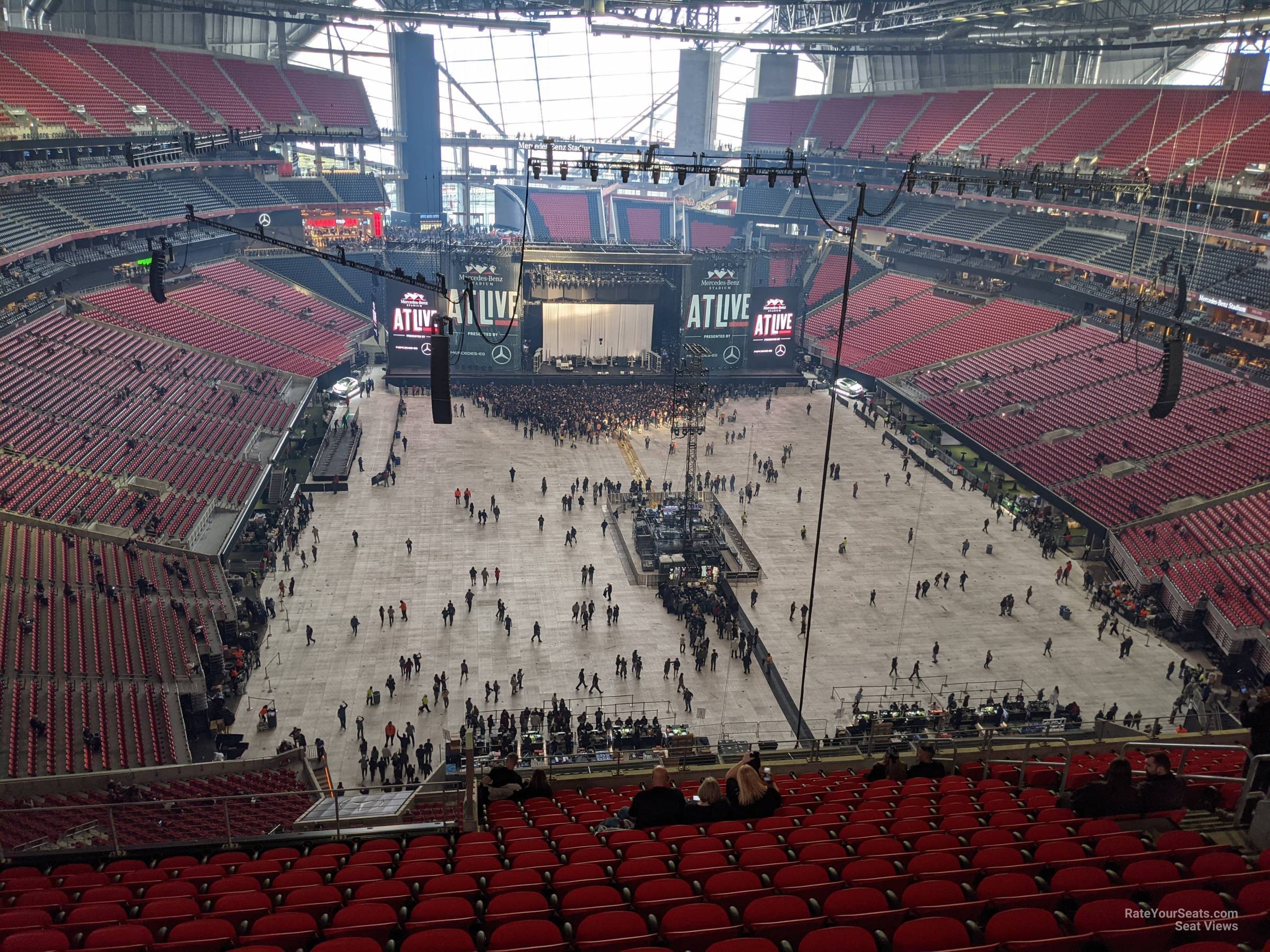 section 327, row 18 seat view  for concert - mercedes-benz stadium