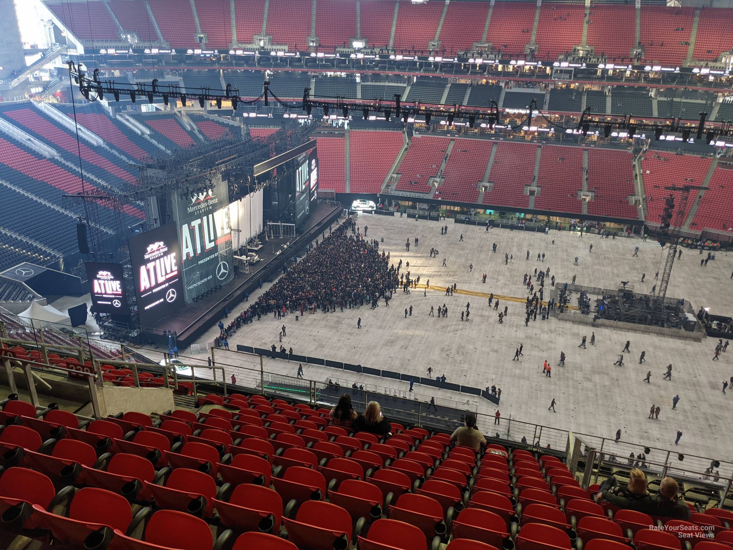 section 339, row 13 seat view  for concert - mercedes-benz stadium