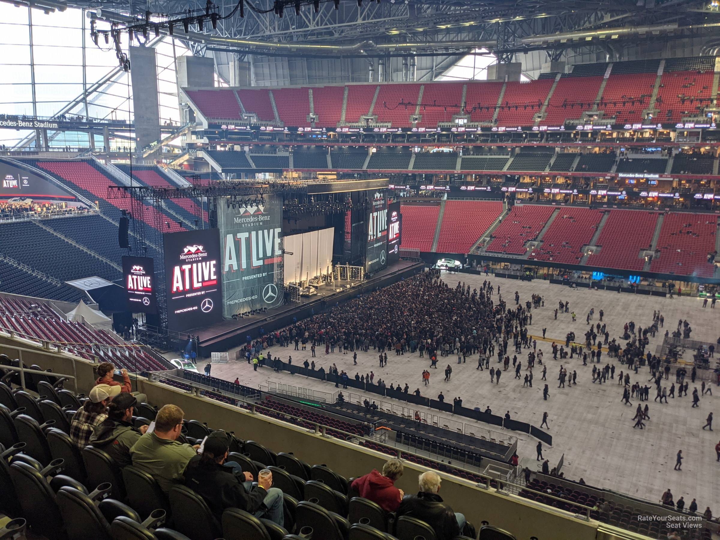 club 236, row 5 seat view  for concert - mercedes-benz stadium