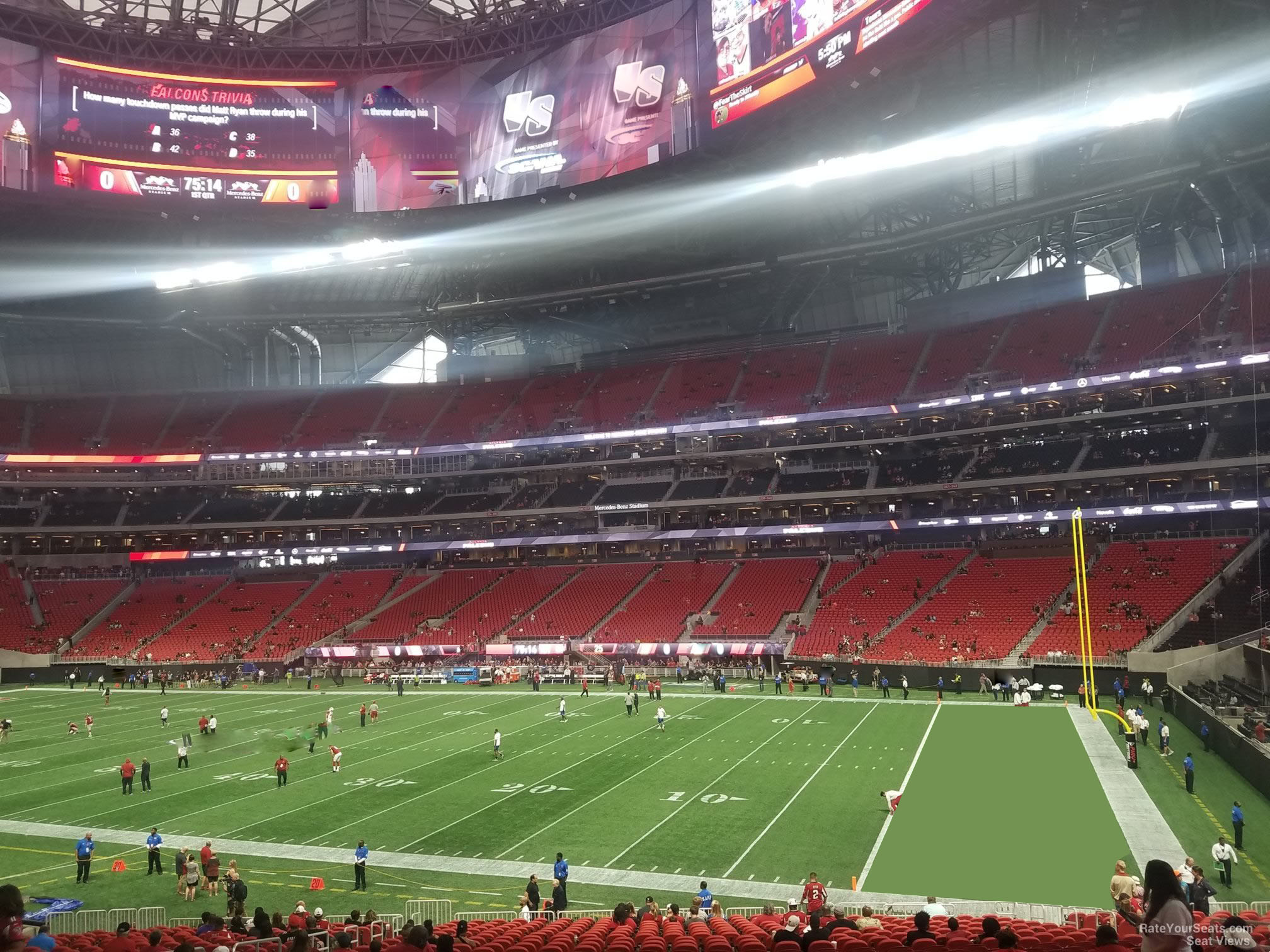 Mercedes-Benz Stadium Section 106 - Atlanta Falcons - RateYourSeats.com