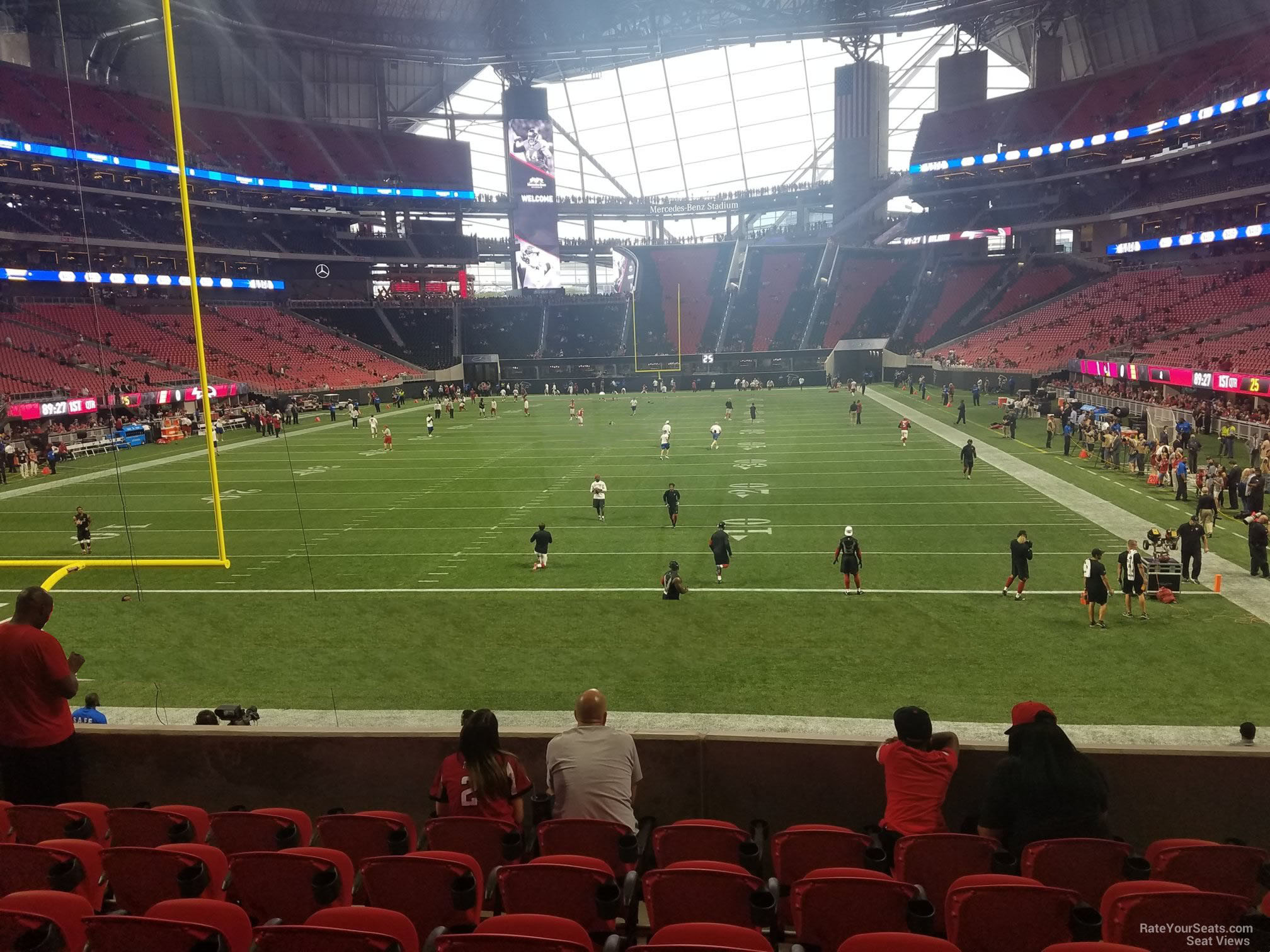 section 118, row 18 seat view  for football - mercedes-benz stadium