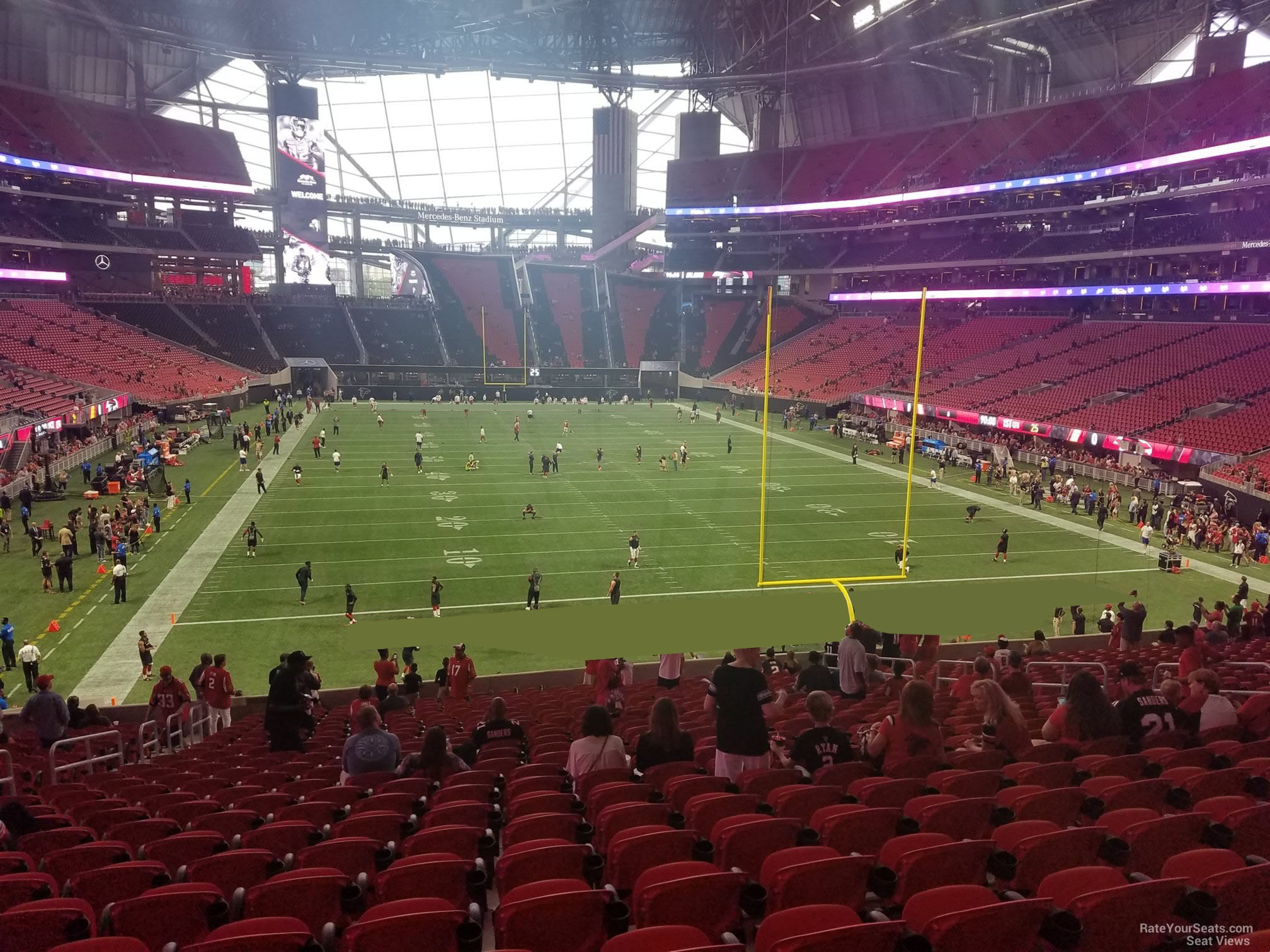 Mercedes-Benz Stadium Section 120 - Atlanta Falcons - RateYourSeats.com