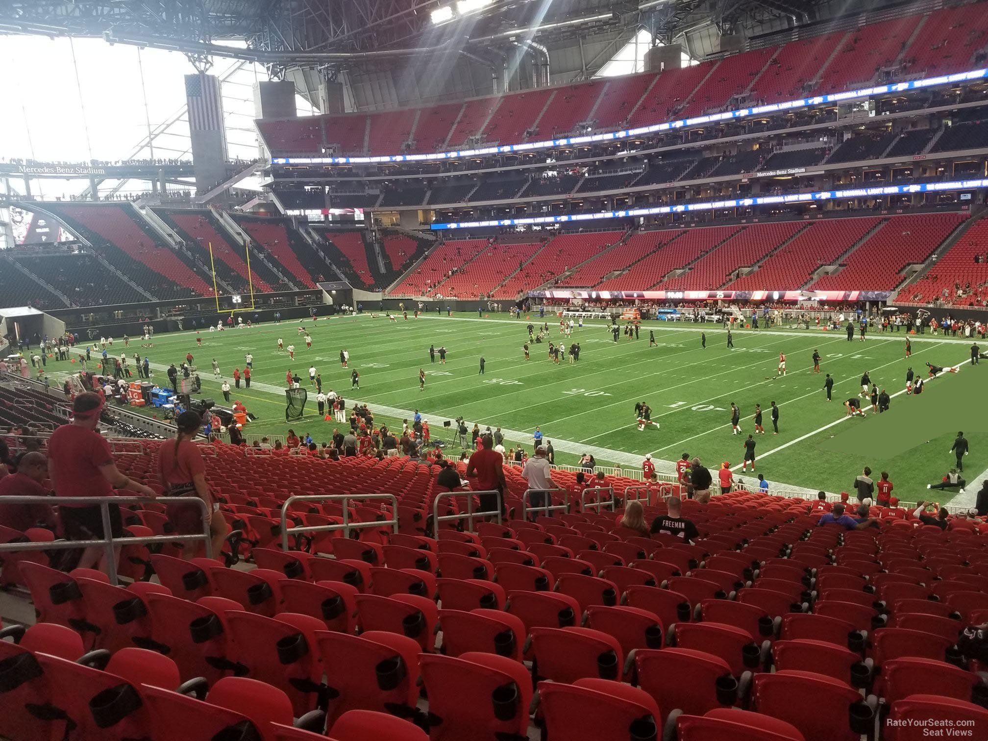 Mercedes-Benz Stadium Section 123 - Atlanta Falcons - RateYourSeats.com