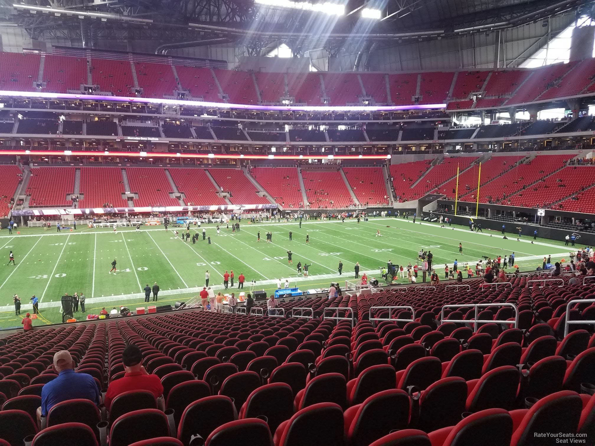 3 Lower Club seats Falcons Packers sec 129 ~30 rows 45 YL Sep 17