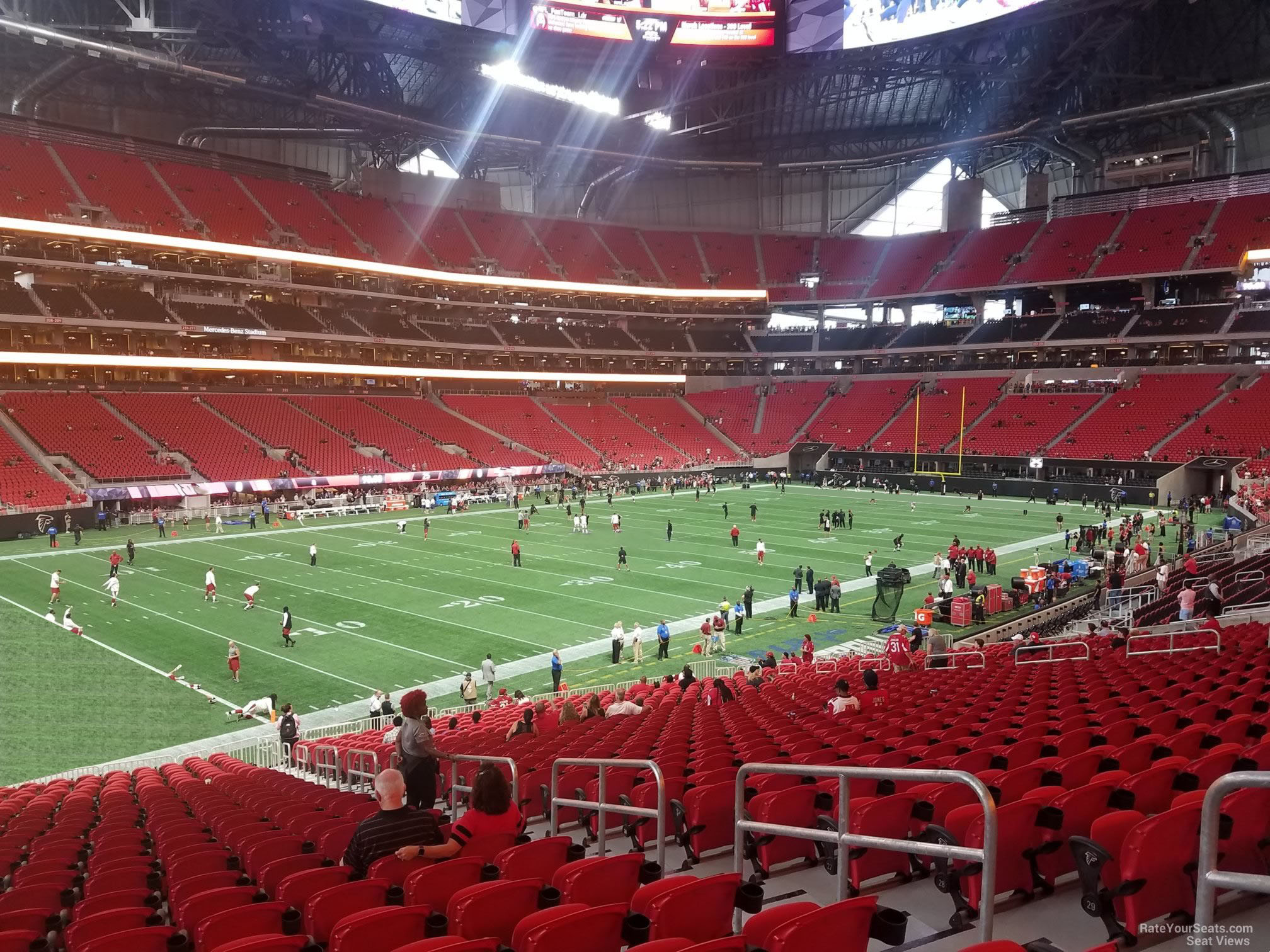 Mercedes-Benz Stadium, section 335, row 24, home of Atlanta