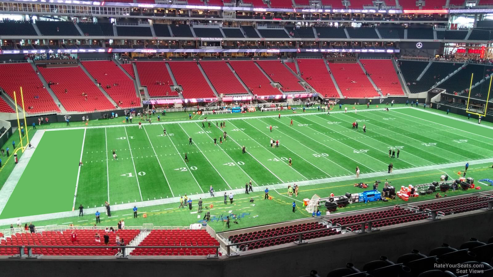 section 215, row 6 seat view  for football - mercedes-benz stadium
