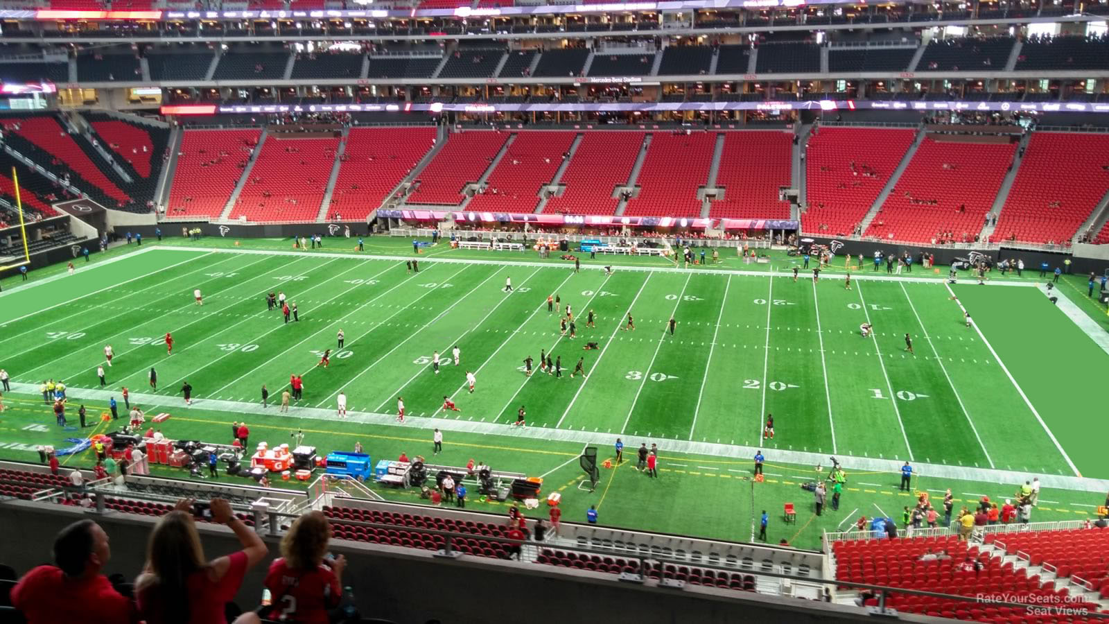 section 234, row 6 seat view  for football - mercedes-benz stadium