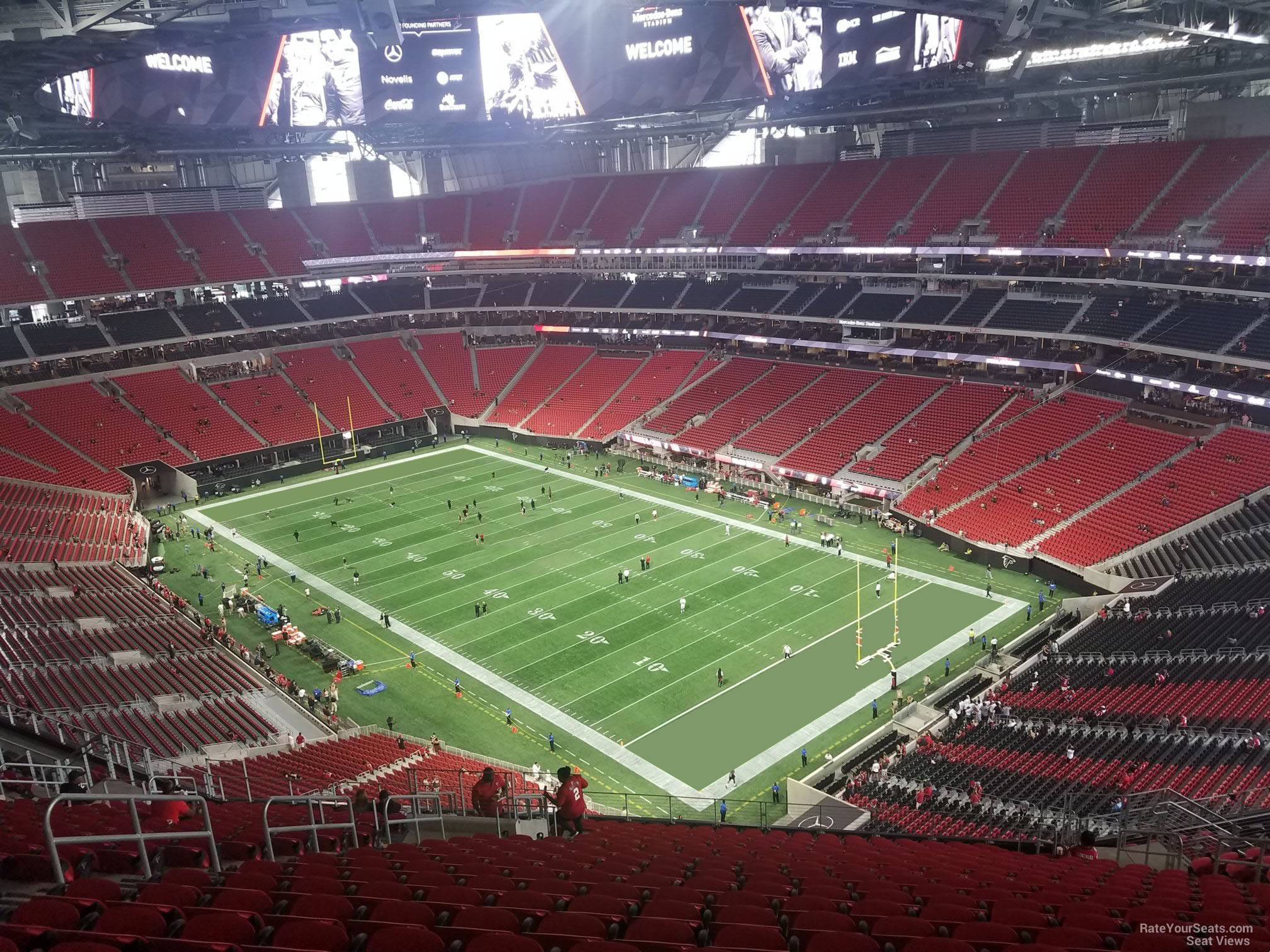 Section 308 at the Mercedes Benz stadium in atl. #listenonlyseats