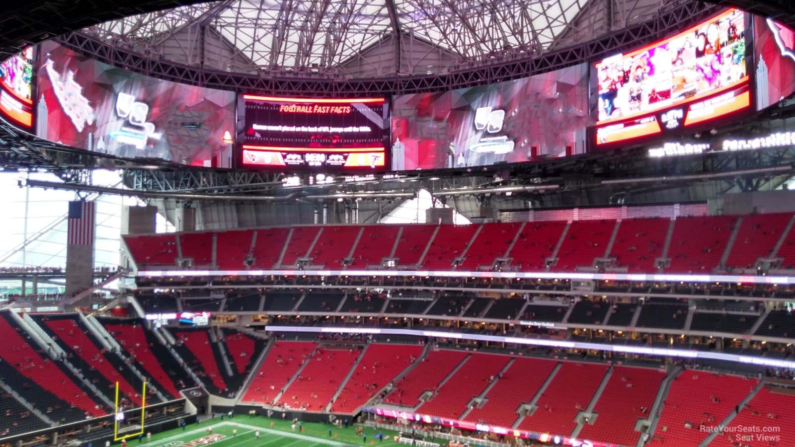 Mercedes-Benz Stadium, section 335, row 24, home of Atlanta