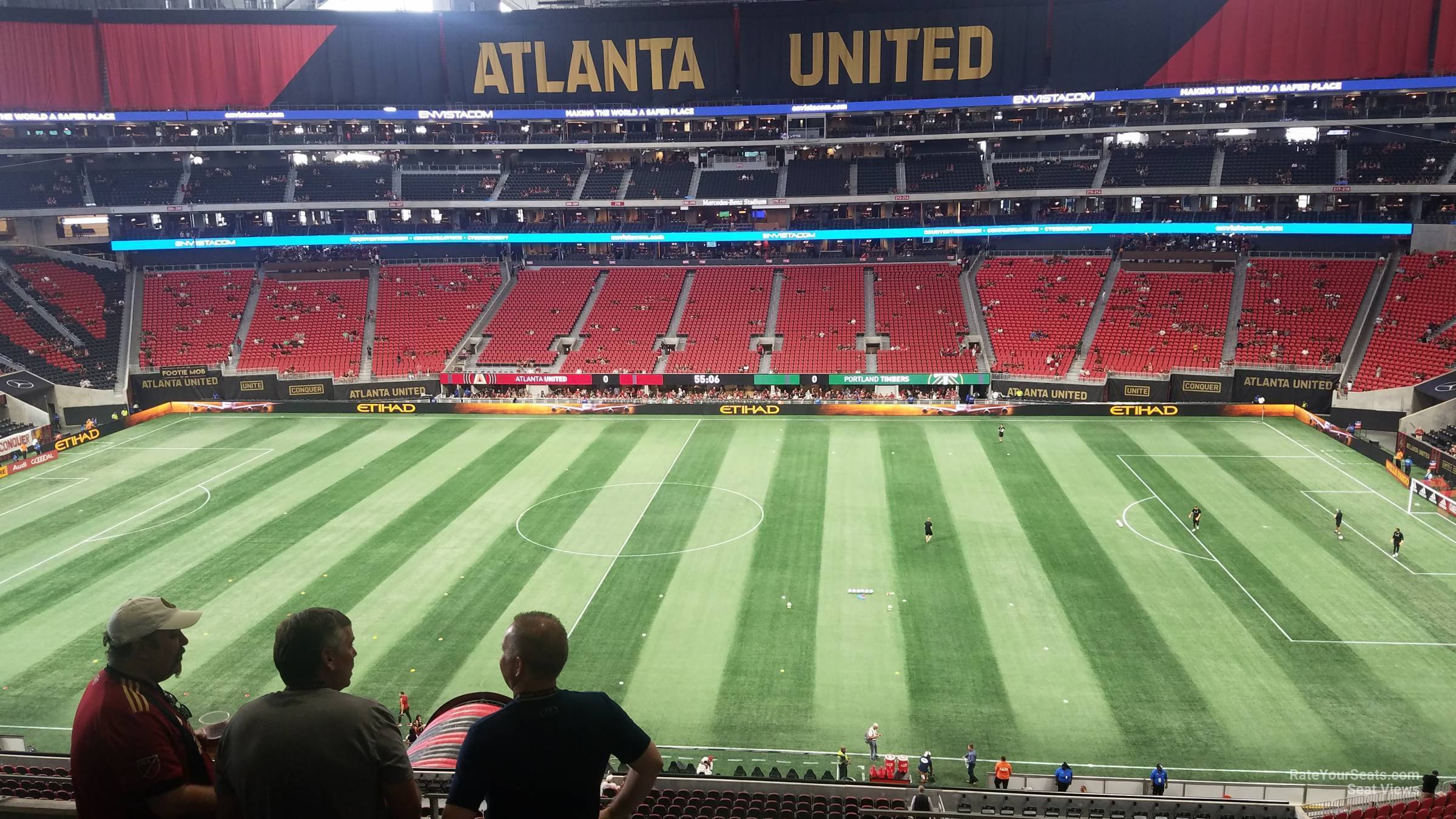 club 236, row 9 seat view  for soccer - mercedes-benz stadium