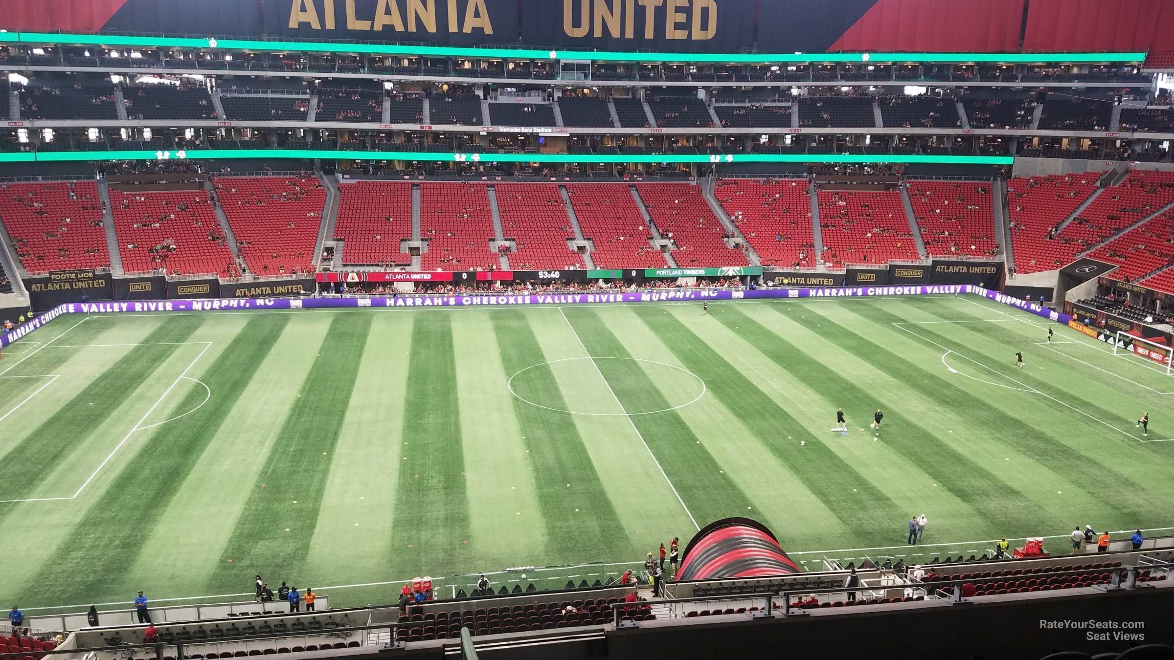 club 238, row 9 seat view  for soccer - mercedes-benz stadium
