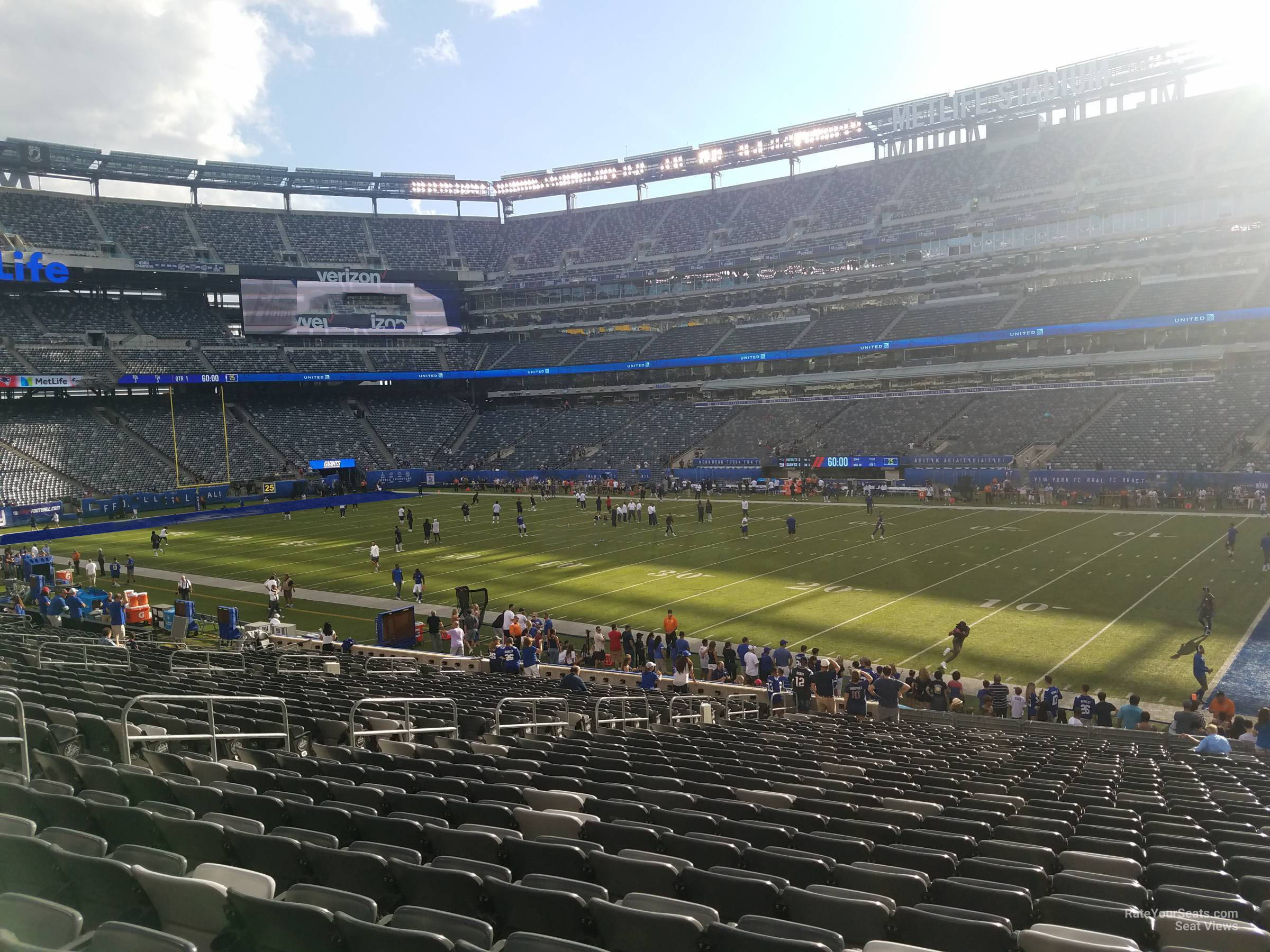 MetLife Stadium, section 109, home of New York Jets, New York