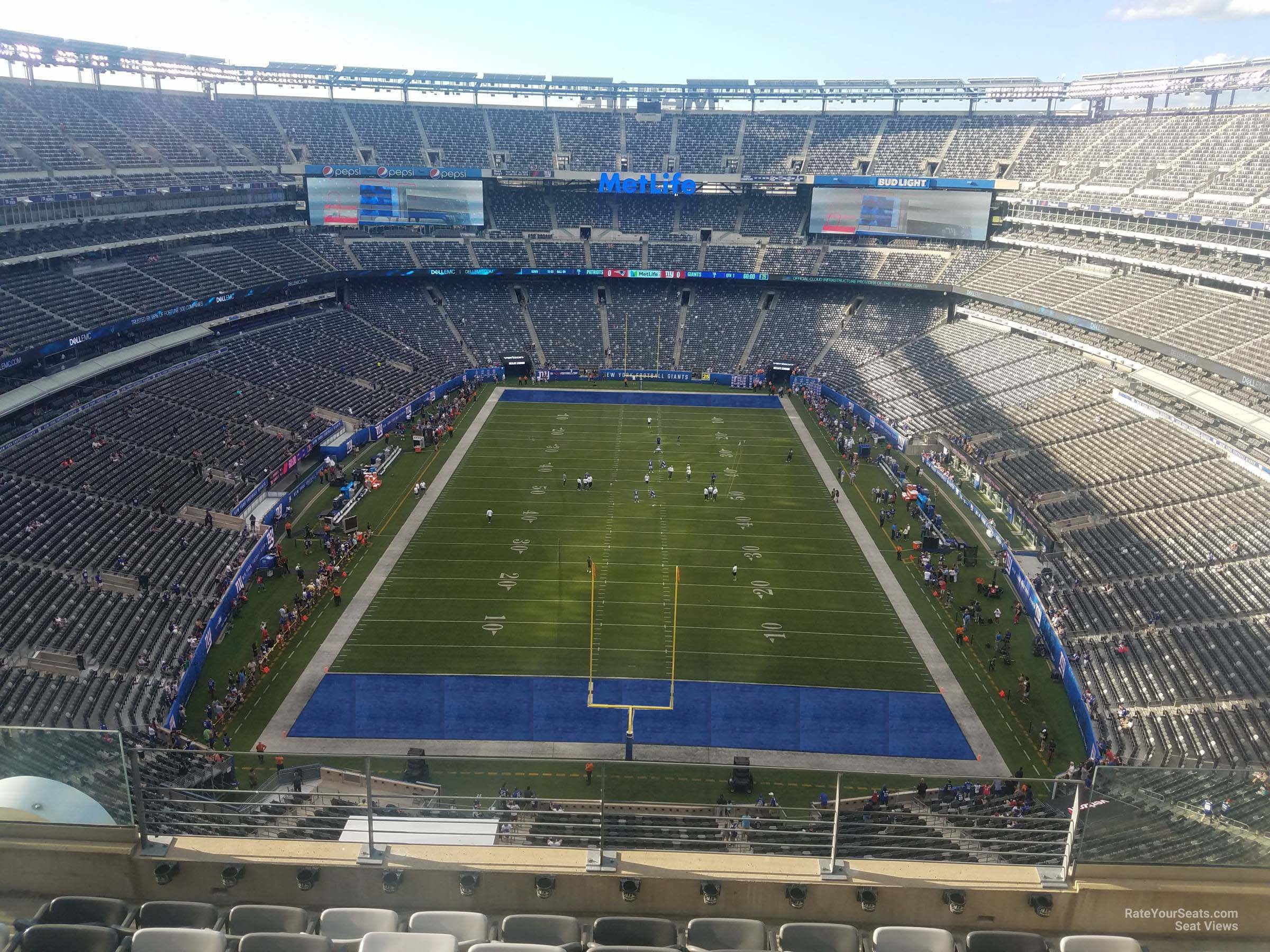 section 326, row 11 seat view  for football - metlife stadium