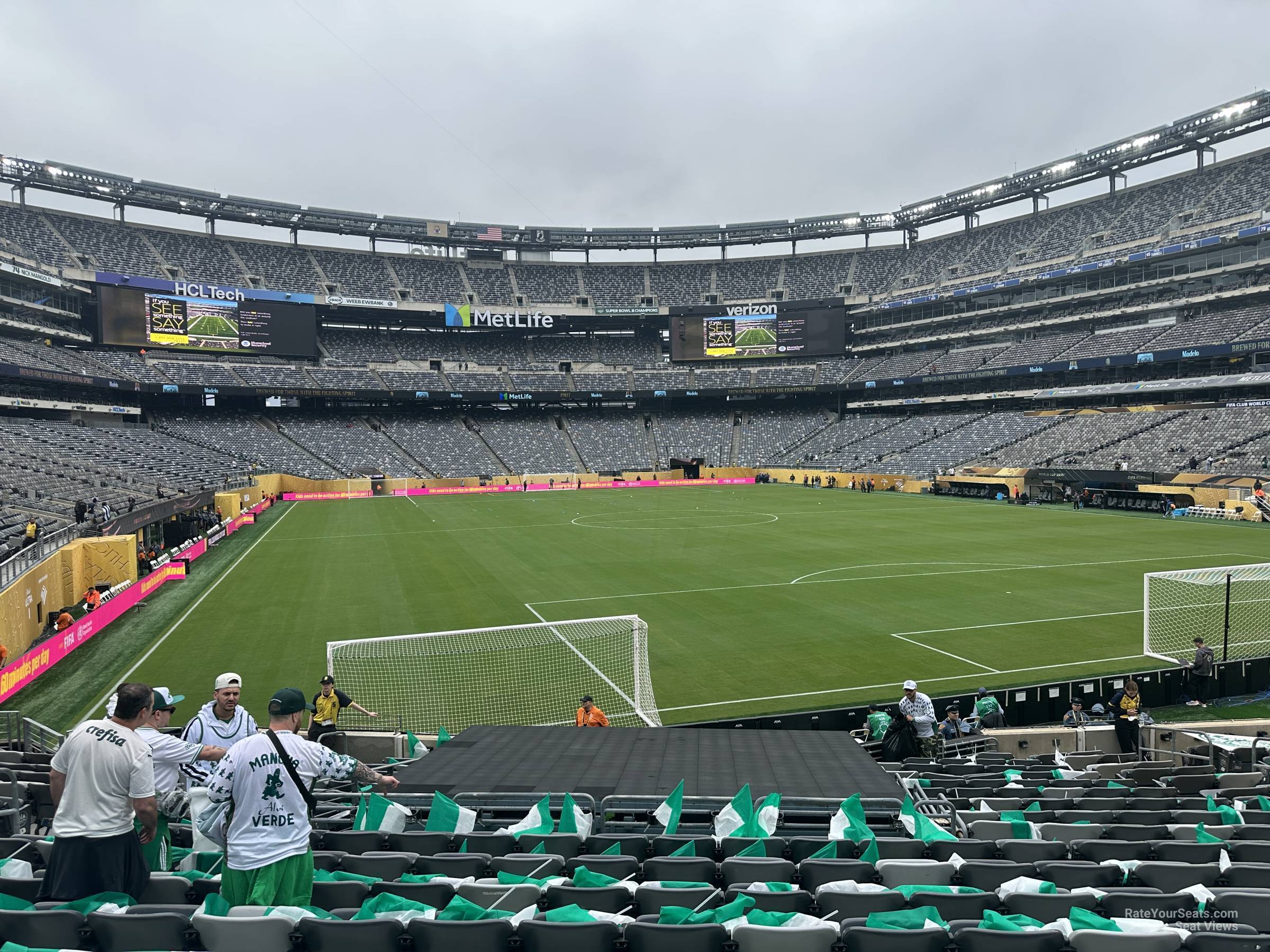 section 104, row 20 seat view for soccer - metlife stadium
