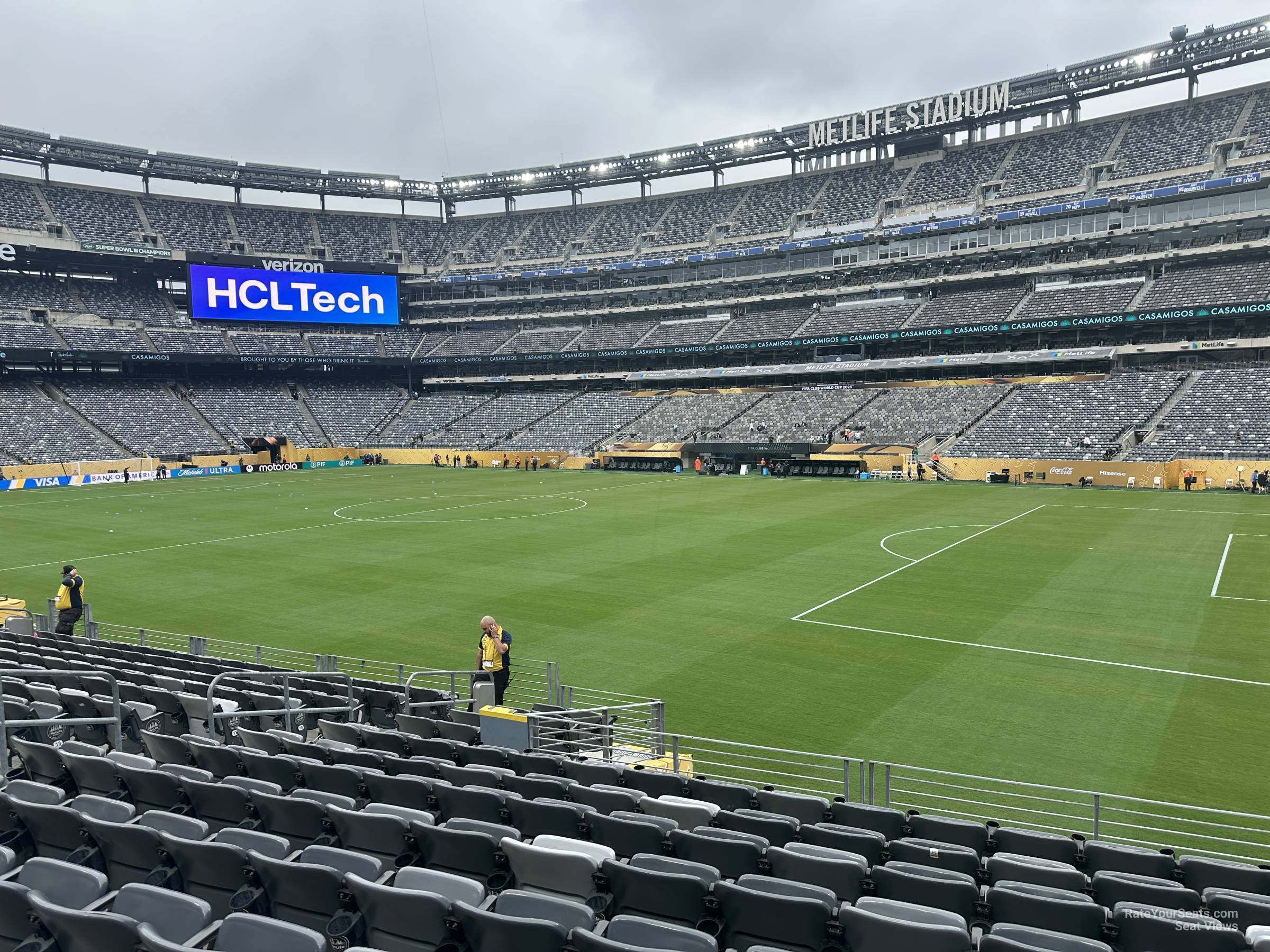 section 109, row 20 seat view for soccer - metlife stadium