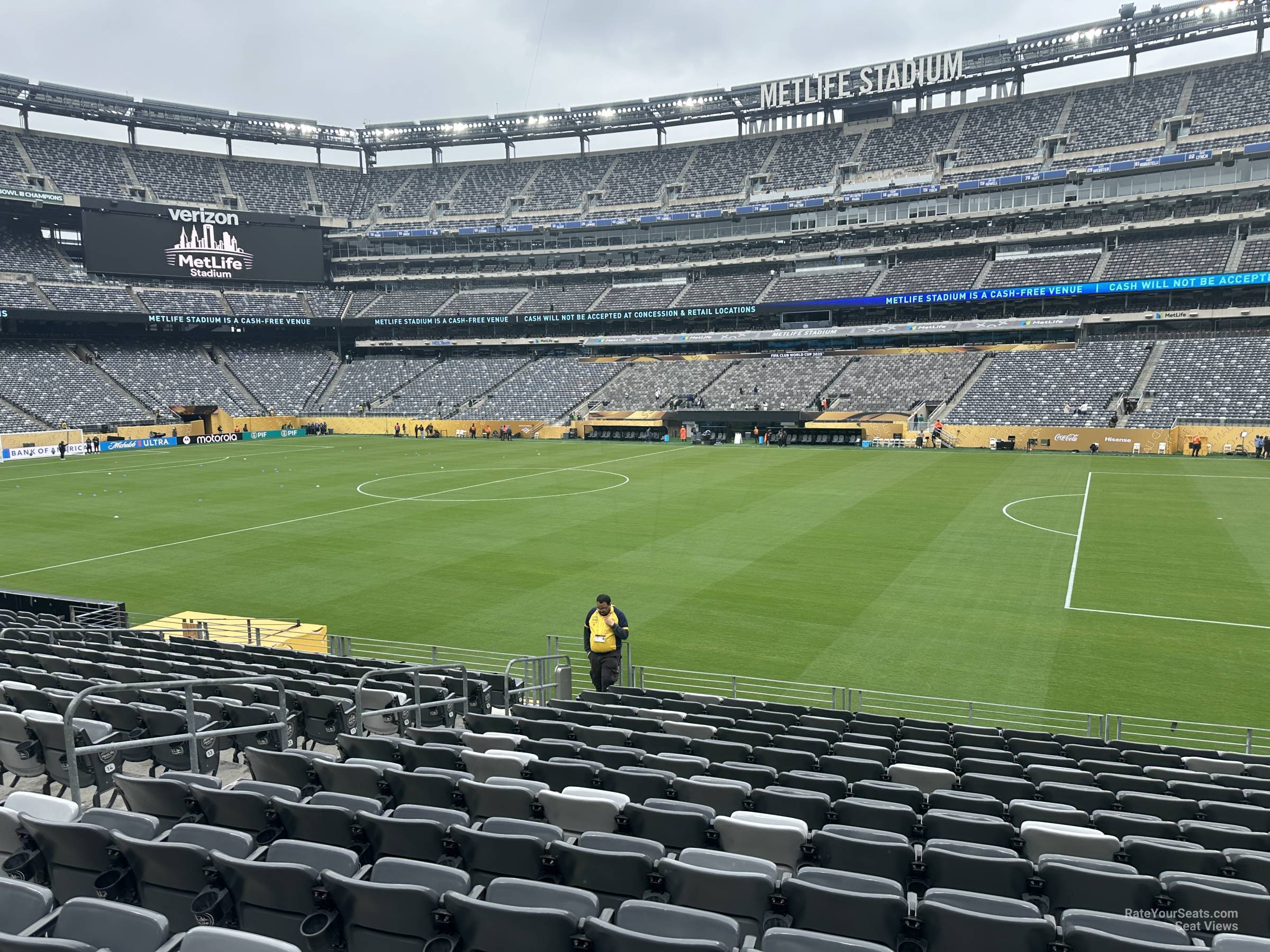 section 110, row 20 seat view for soccer - metlife stadium