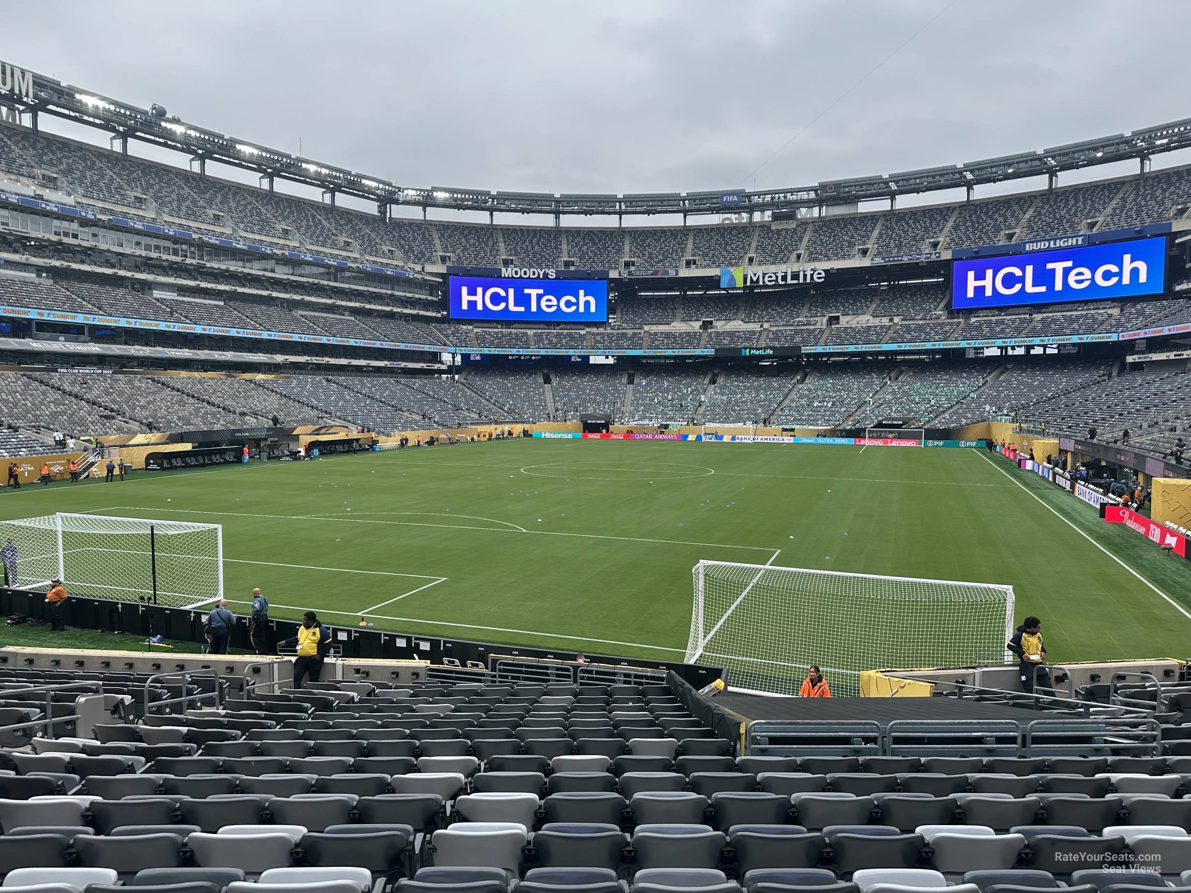 section 123, row 20 seat view for soccer - metlife stadium